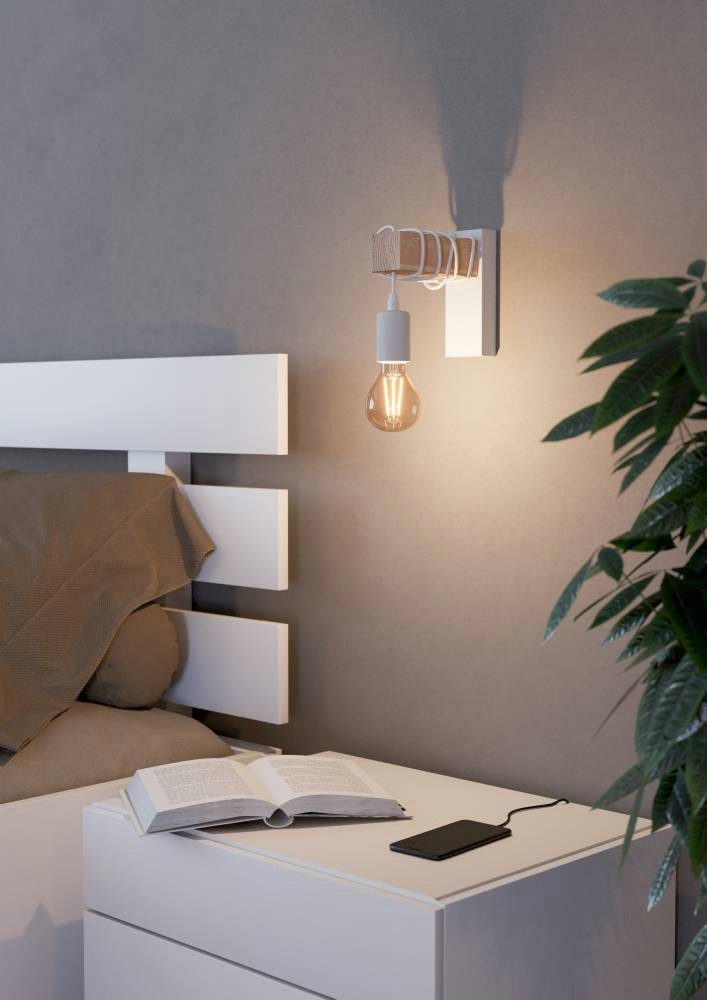 EGLO Wandleuchte TOWNSHEND, ohne Leuchtmittel, Wohnzimmer, Esszimmer, Flur, günstig online kaufen