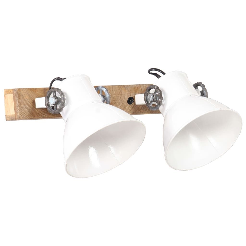 vidaXL Deckenleuchte Wandlampe Industriestil Weiß 45x25 günstig online kaufen