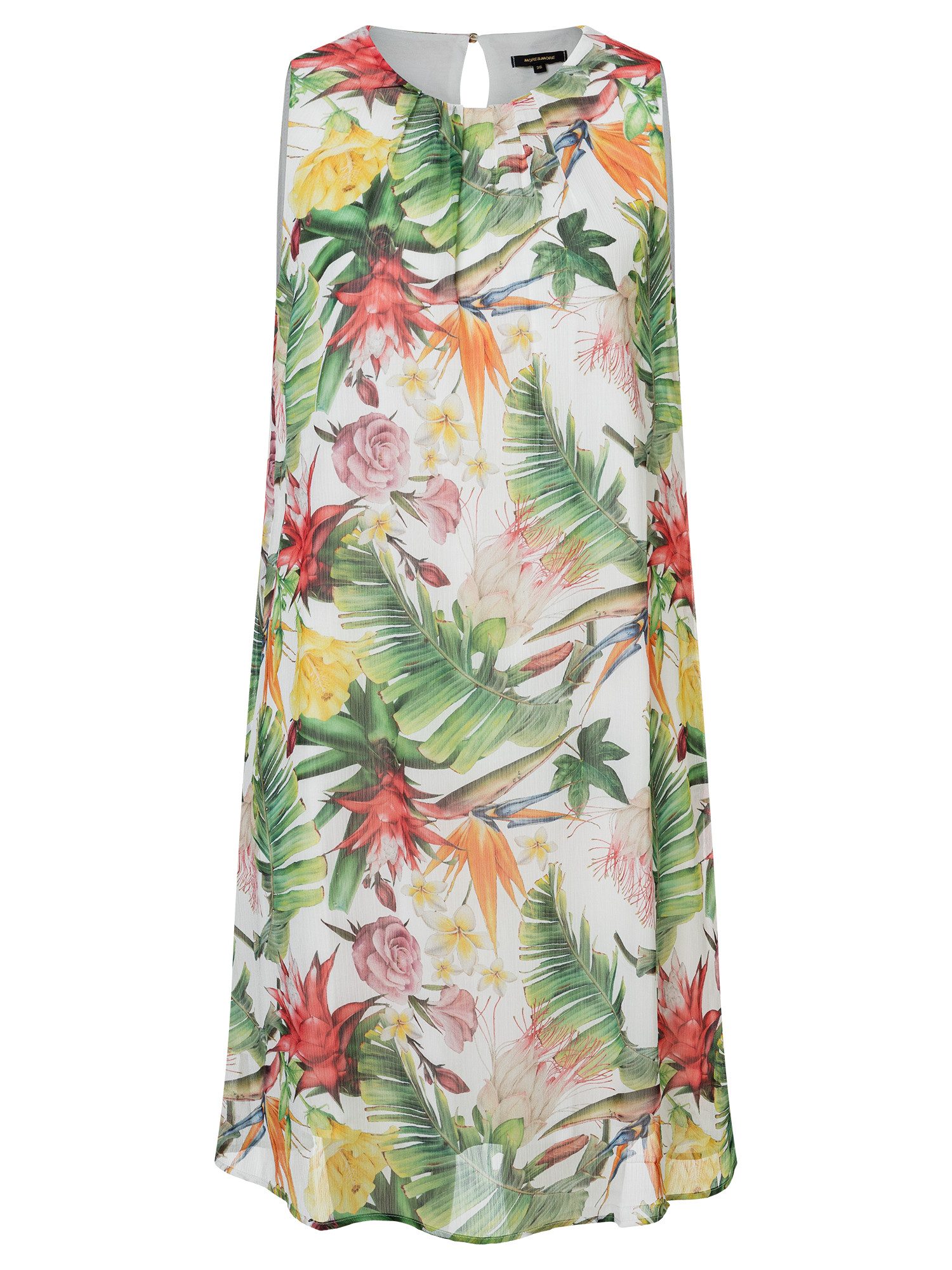 MORE&MORE A-Linien-Kleid Chiffonkleid günstig online kaufen