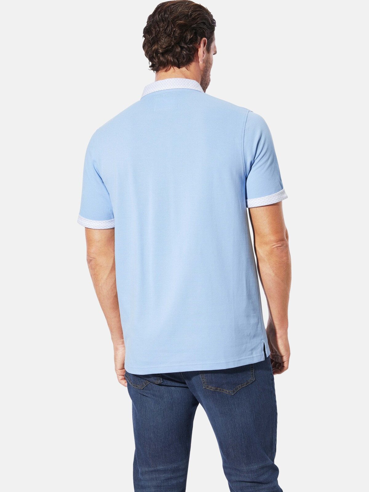Babista Poloshirt FIOREZZENTO mit Flachstrickkragen
