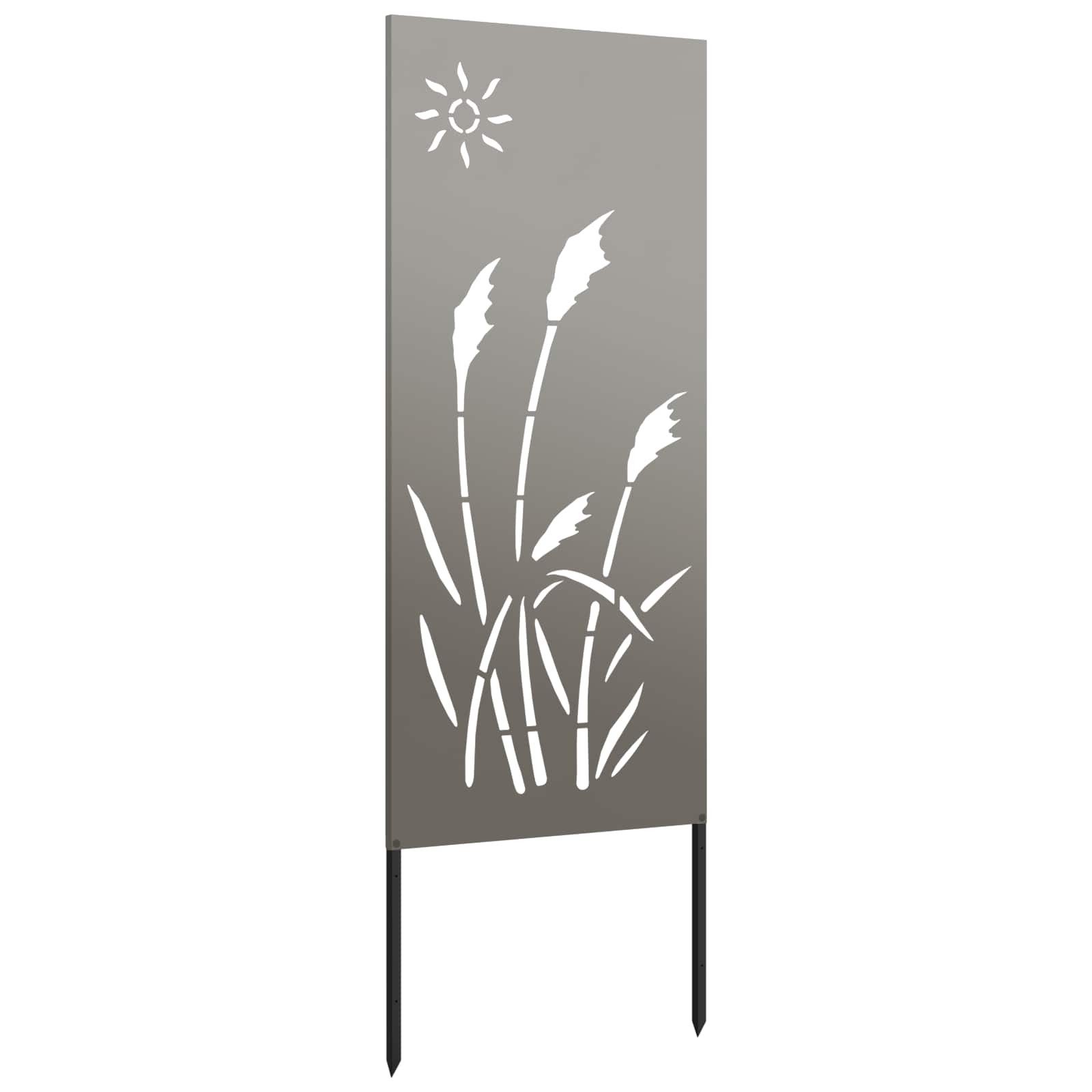 vidaXL Wandbild Garten Sichtschutz-Leinwand Rostoptik 50 x 140 cm, (1 St) – Bild 5 von 5