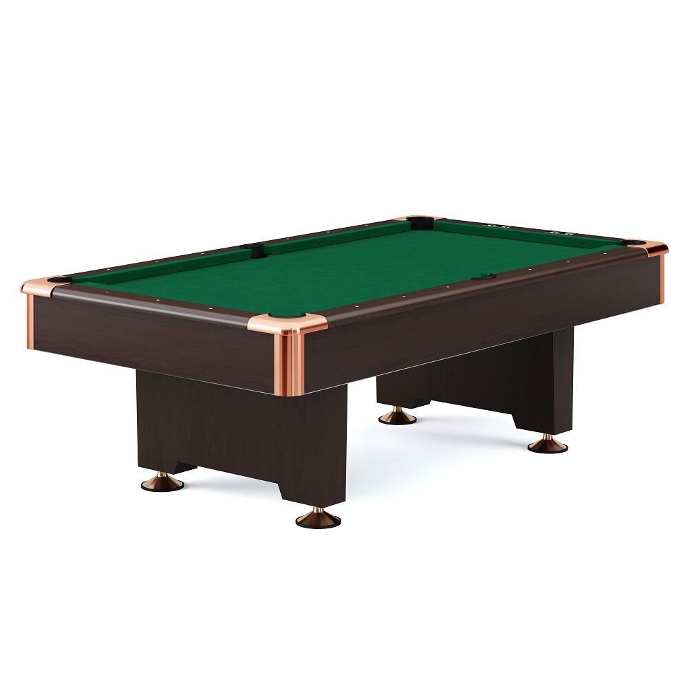 Automaten Hoffmann Billardtisch Billardtisch Club Pro in Nussbaum, Turnier Schiefer Billardtisch in 8 ft oder 9 ft Simonis 860 Red, 8 ft (Spielfeld 224x112 cm)