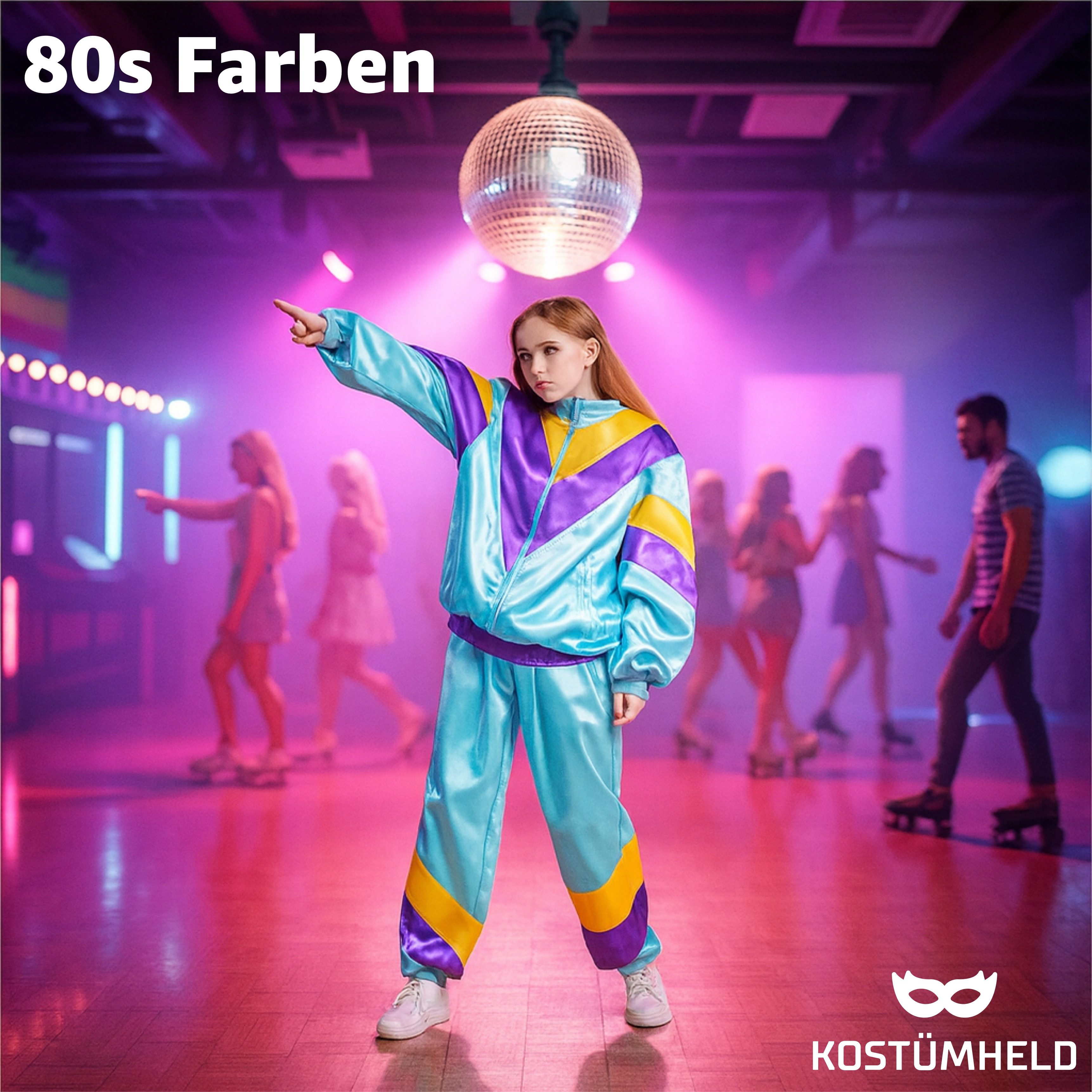 TK Gruppe Kostüm Overall Retro Blau – 80er-Jahre Kostüm im klassischen Vint günstig online kaufen