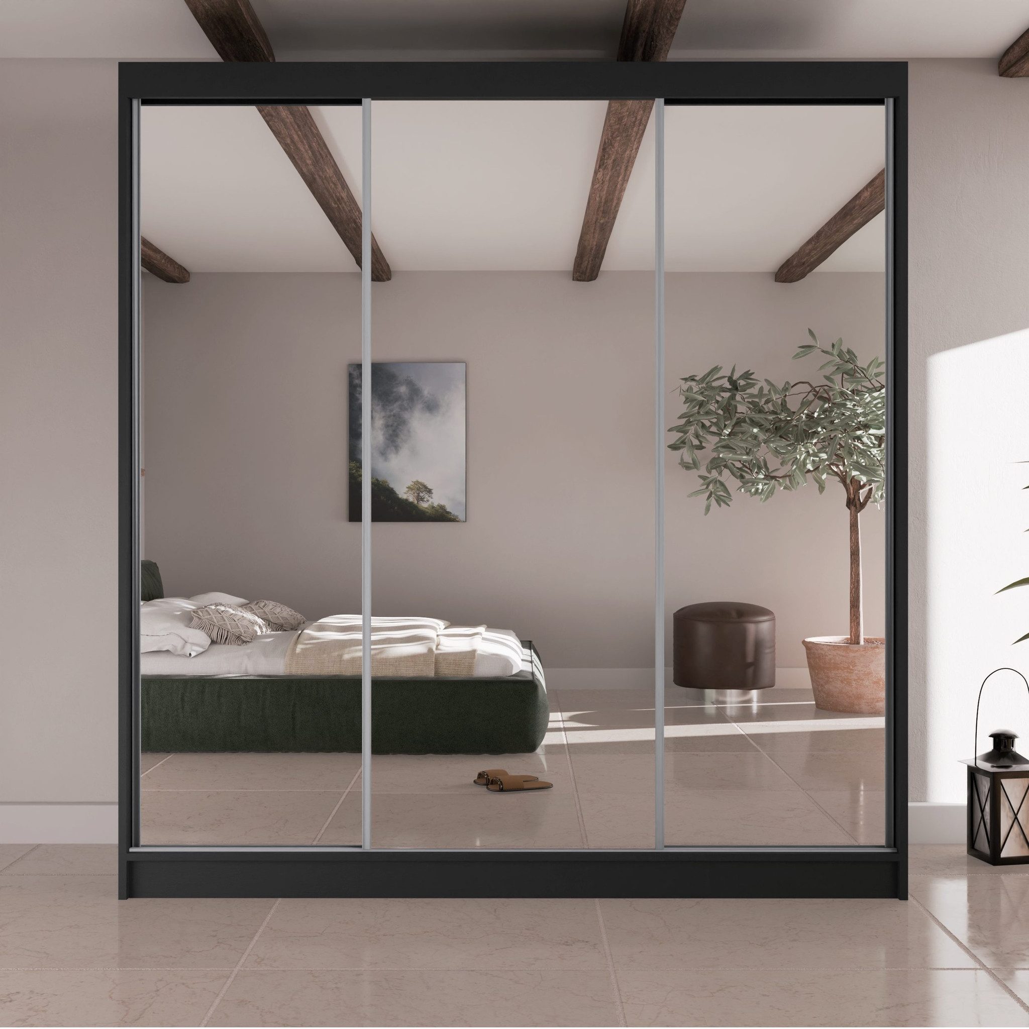 Beautysofa Kleiderschrank HOMA II Breite: 200 günstig online kaufen