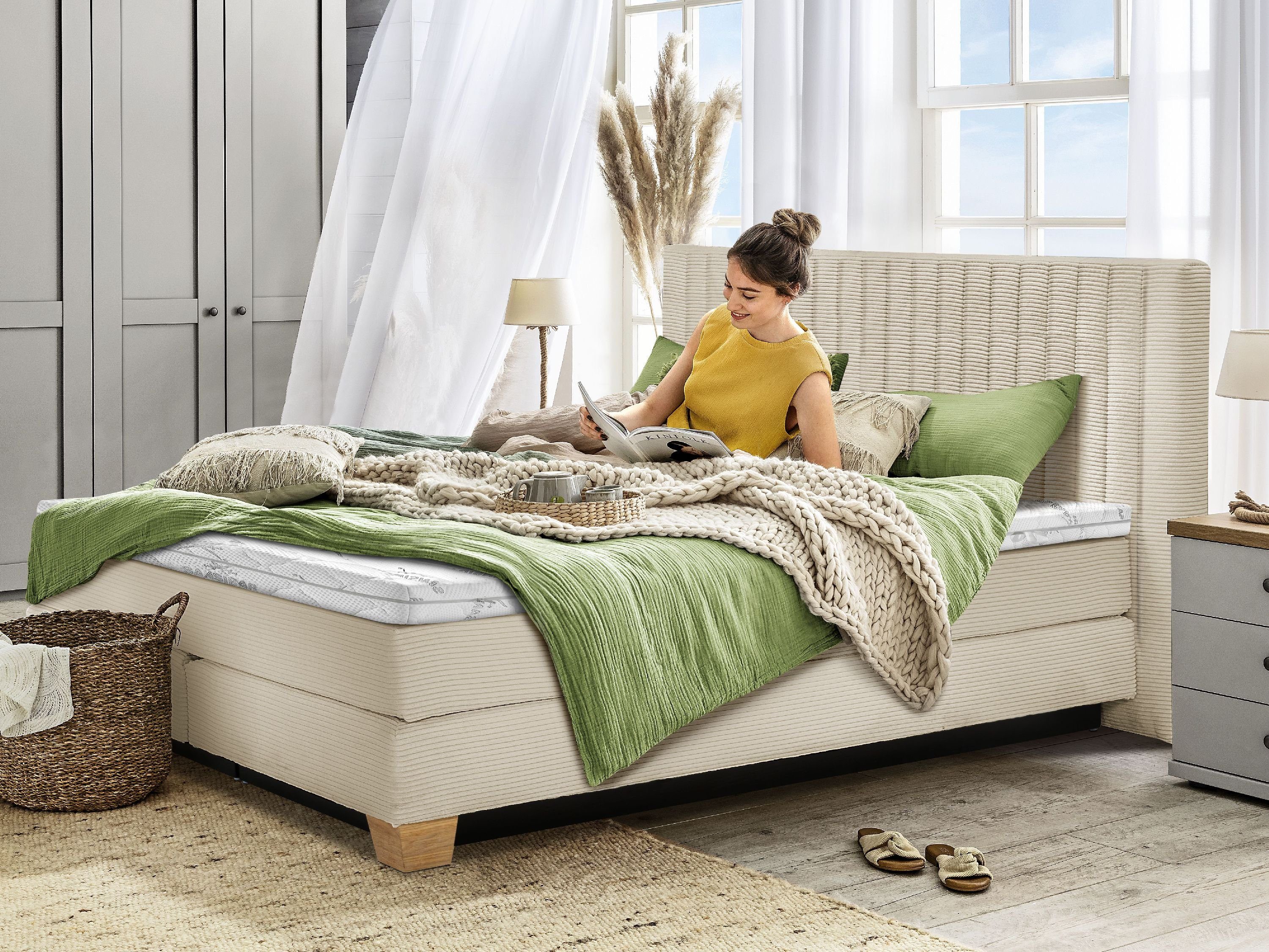 SANSIBAR Living Boxspringbett Boxspringbett SANSIBAR BILLUND (LF 180x200 cm) LF 180x200 cm