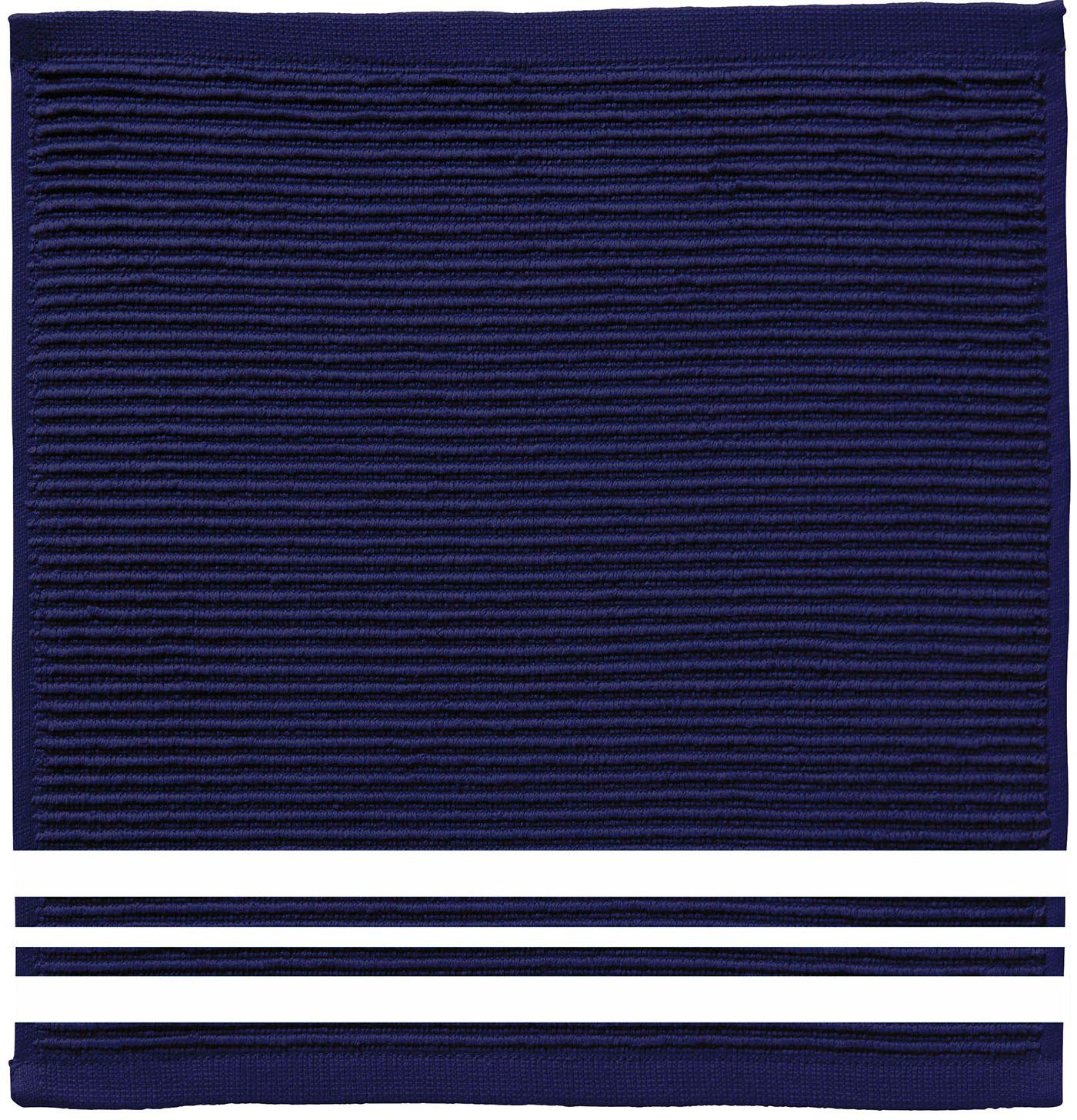 DDDDD Spültuch Provence, (Set, 4-tlg), aus reiner Baumwolle, 30x30 cm blau