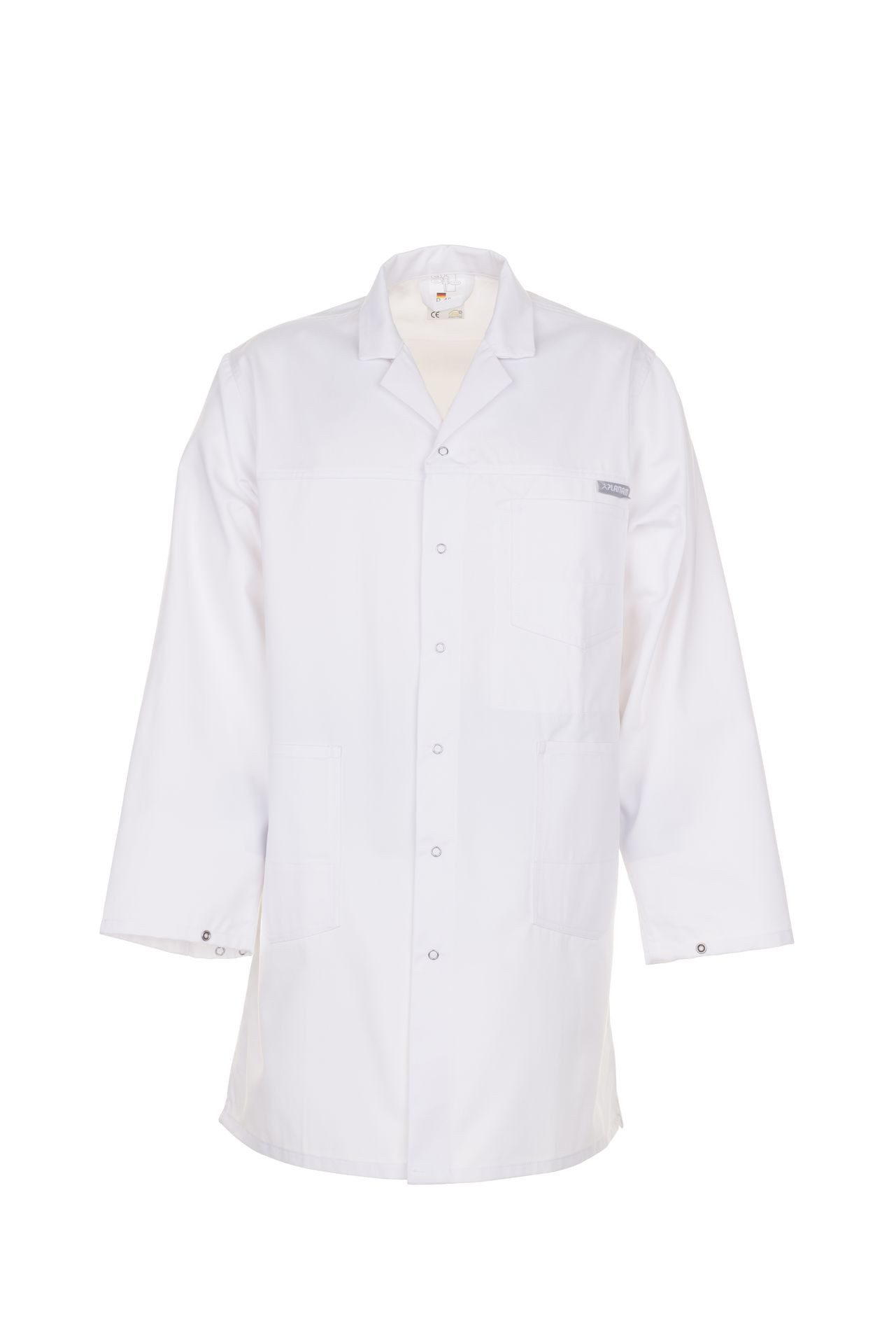 Planam Arbeitsjacke PLANAM Herren Berufsmantel MG-260 Revers Reißfest Reinweiß
