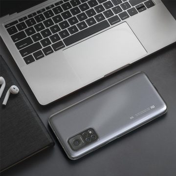 EAZY CASE Handyhülle Slimcover Clear für Xiaomi Mi 10T / Mi 10T Pro 5G 6,67 Zoll, durchsichtige Hülle Ultra Dünn Silikon Backcover TPU Telefonhülle Klar