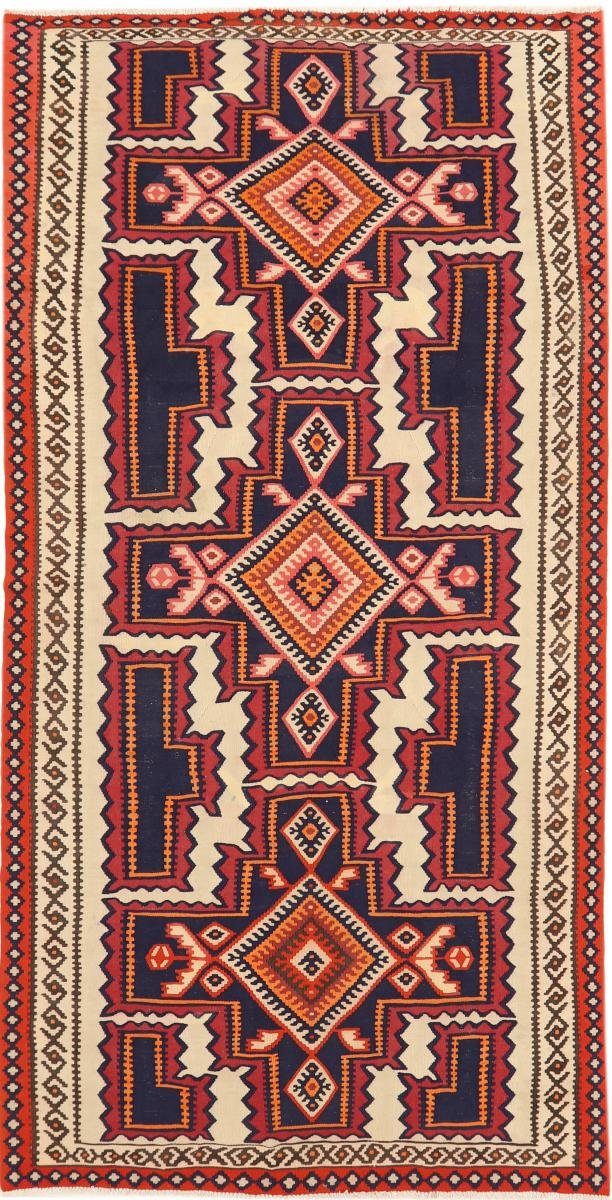 4 Handgewebter Fars Höhe: Orientteppich, Trading, 155x310 Nain Orientteppich Azerbaijan Kelim Antik mm rechteckig,
