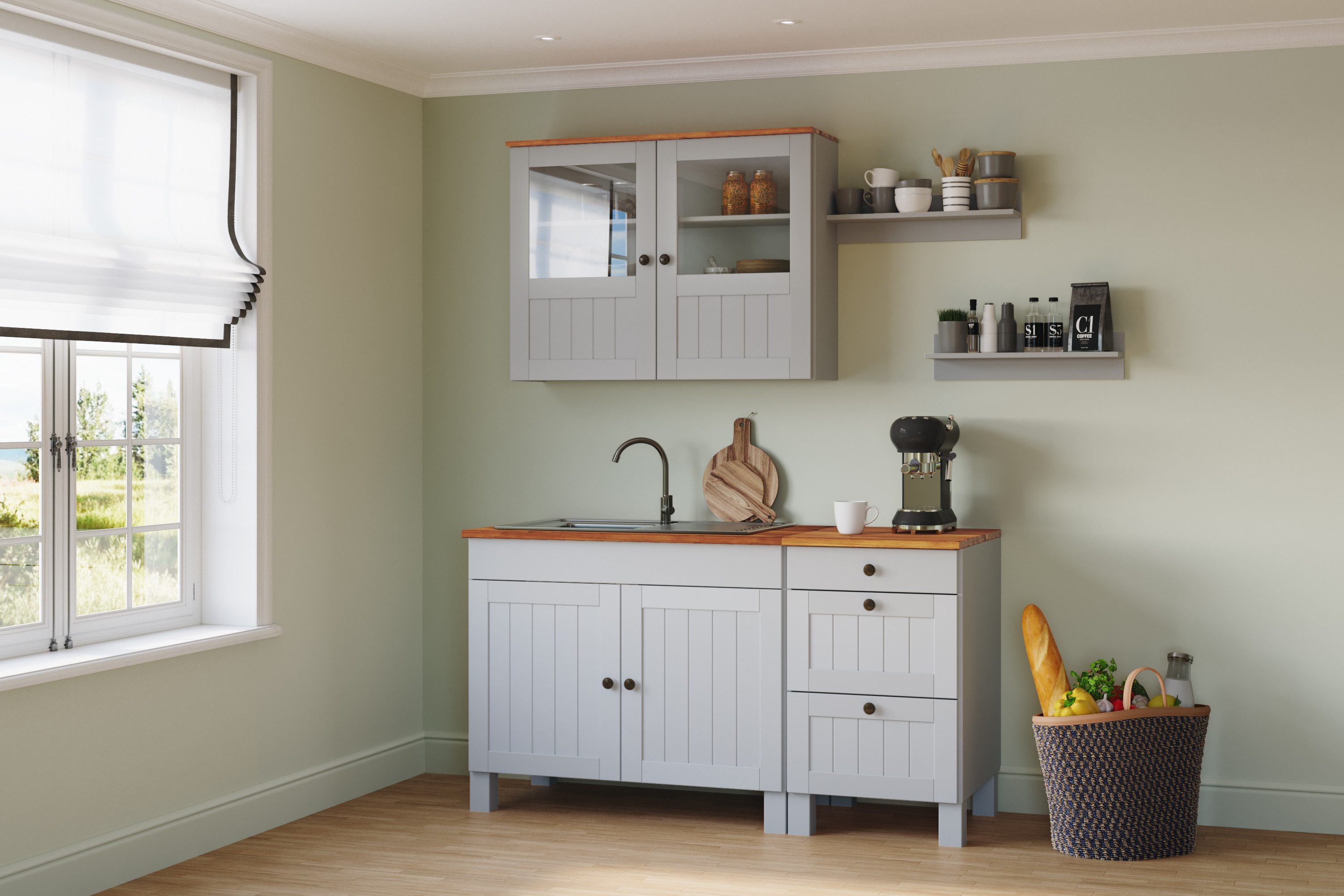 Home affaire Pantryküche Alby2, (Set), Breite günstig online kaufen
