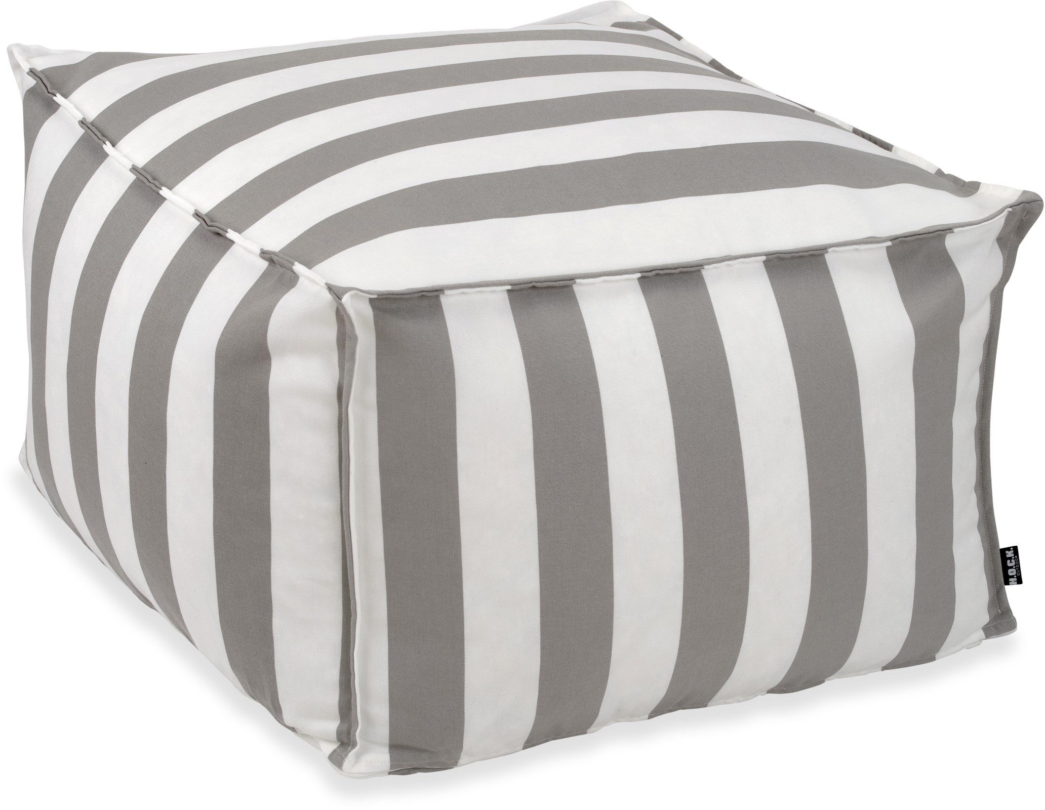 H.O.C.K. Sitzwürfel H.O.C.K. Classic Streifen Bean Cube 55x55x35cm in verschieden Farben, Hocker: Bequem, vielseitig, Wohnzimmer & Schlafzimmer