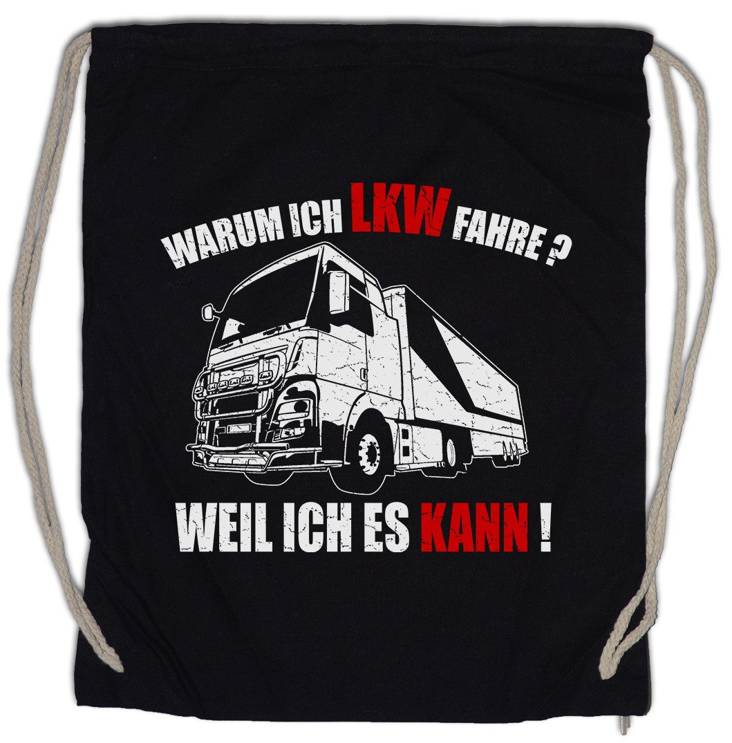 Turnbeutel Warum Ich LKW Fahre Turnbeutel Driver Lastkraftwagen Truck Fahrer