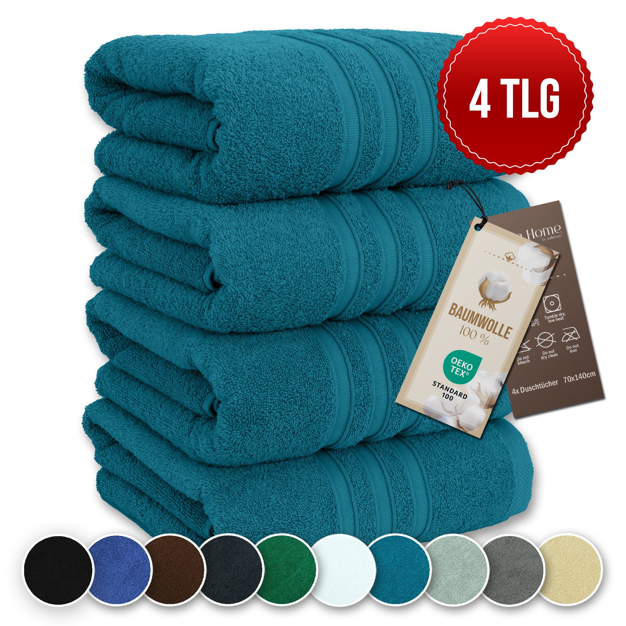 Veluna Home Badetücher Duschtücher Set, Duschtücher günstig online kaufen