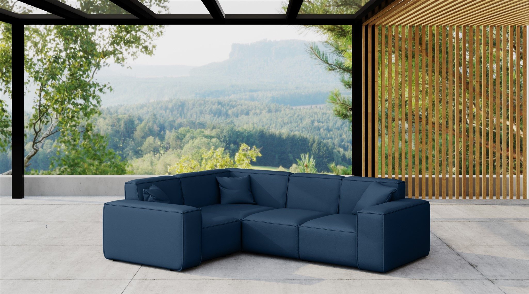 Loungesofa Gartenmöbel Garten Ecksofa SUMMER