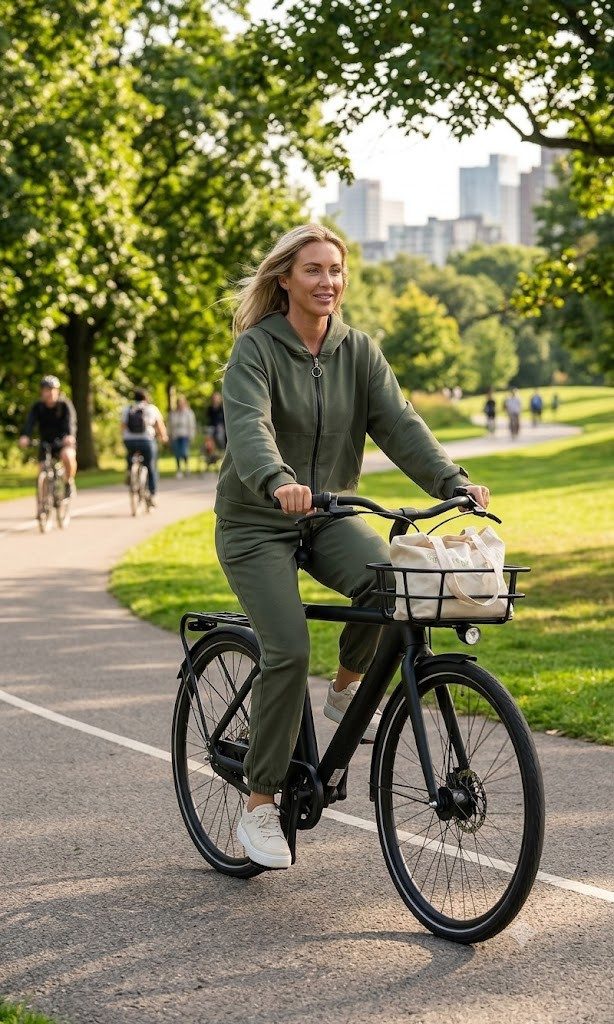 simaranda Jogginganzug Damen Jogginganzug 618 36-42 Olive