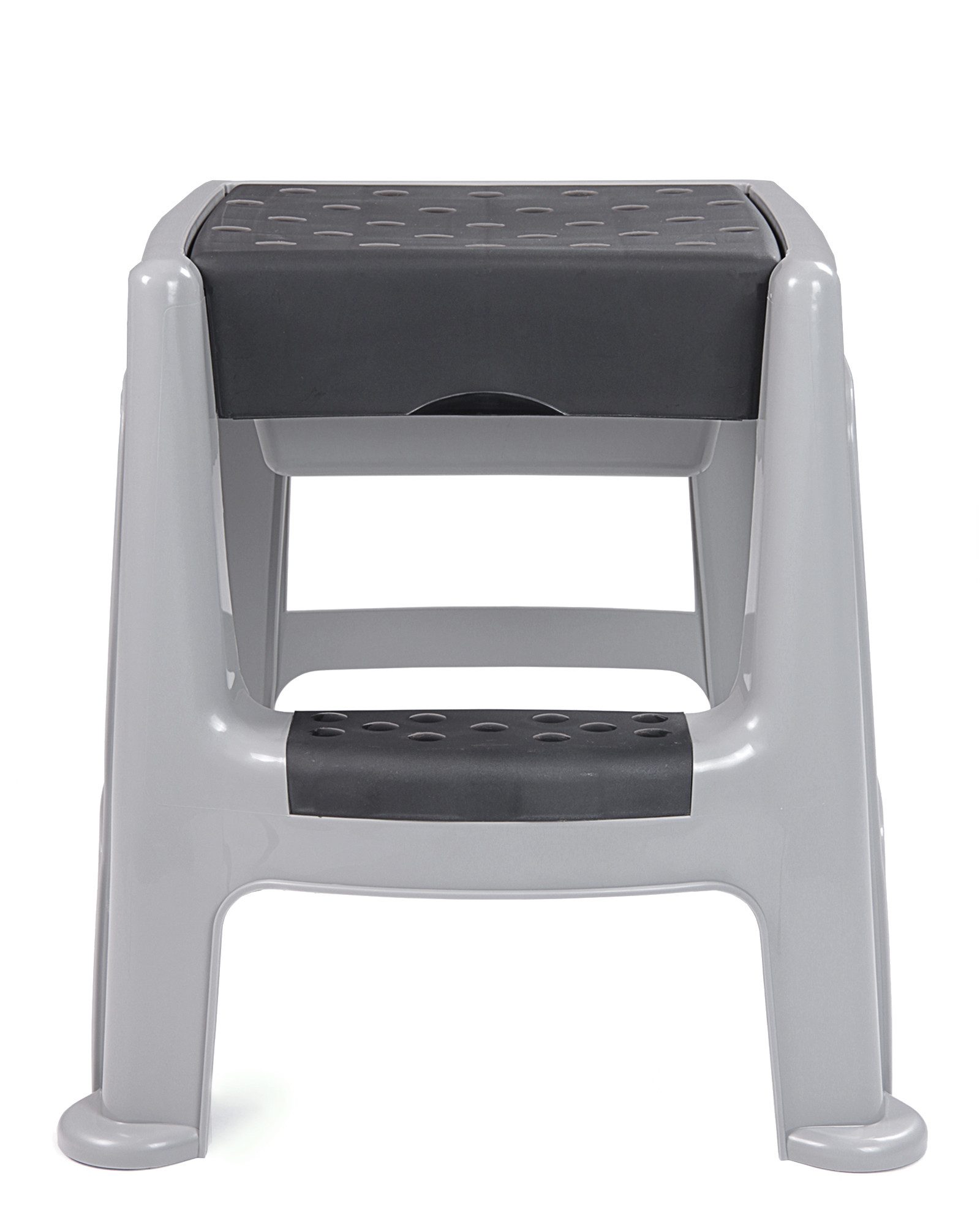 ONDIS24 Hocker Sitzhocker mit Trittleiter und Staufach bis 150 kg Aufstiegshilfe, 150 kg