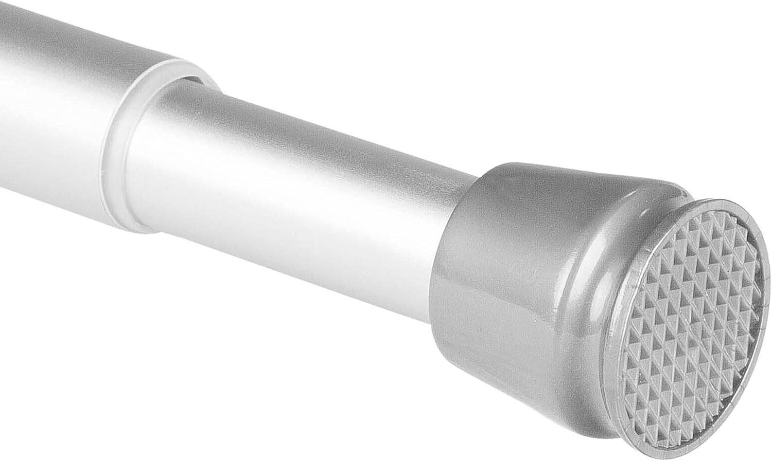 bomoe Duschstange Duschvorhangstange Ohne Bohren 140-260 cm Stufenlos Neptun, Schwarz, Ausziehbar – Duschstange Teleskopstange zum Klemmen Spannstang