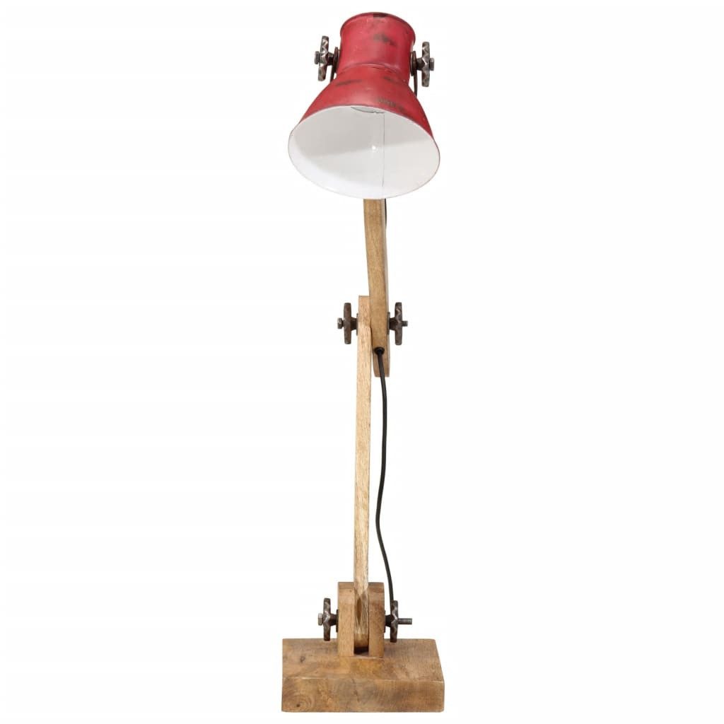 vidaXL Schreibtischlampe NA Schreibtischlampe E27 Rot 25 W Eisen 23x18x96 cm für Industrie Stil