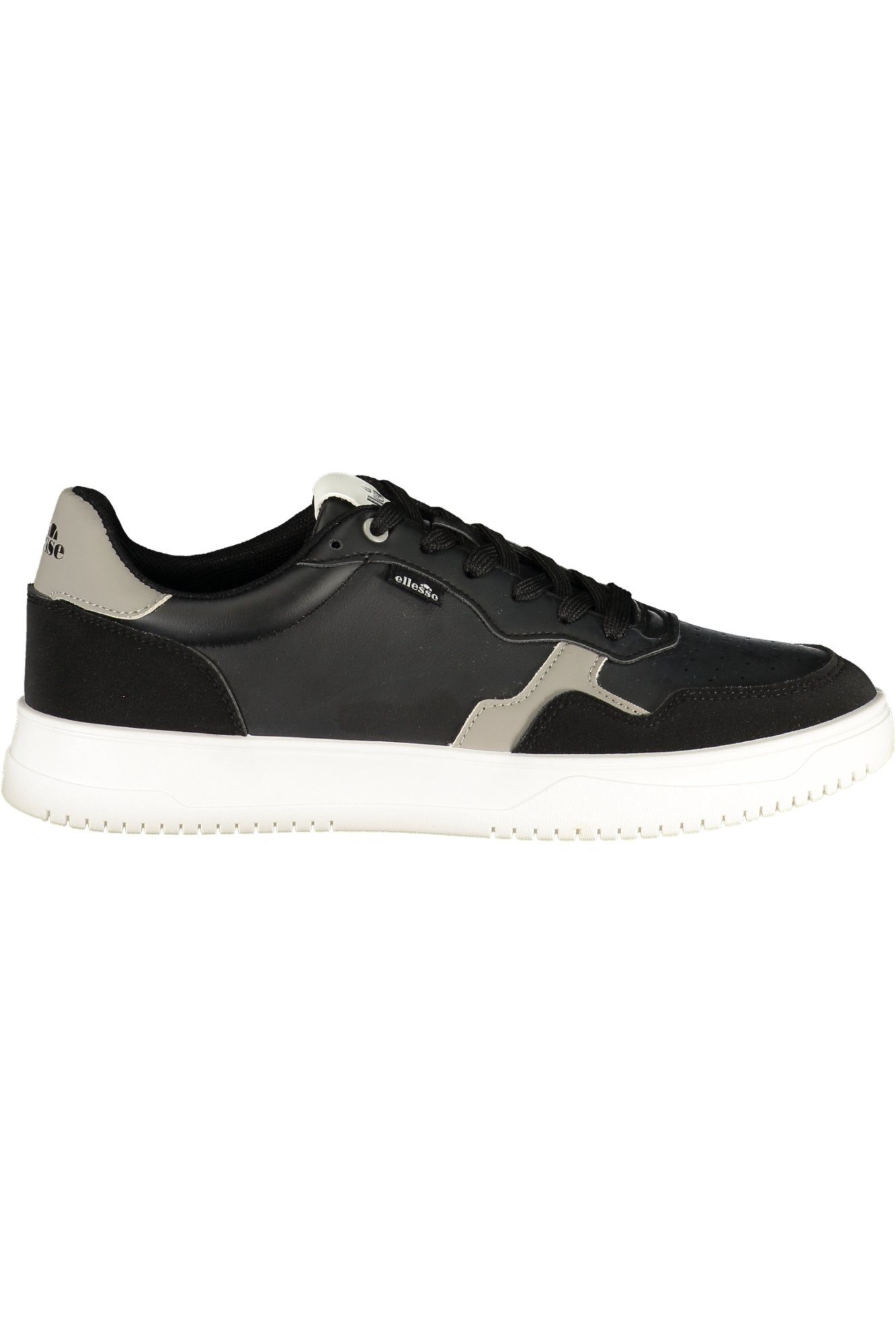 Ellesse Sneaker Elegante schwarze Herrensportschuhe mit grauen