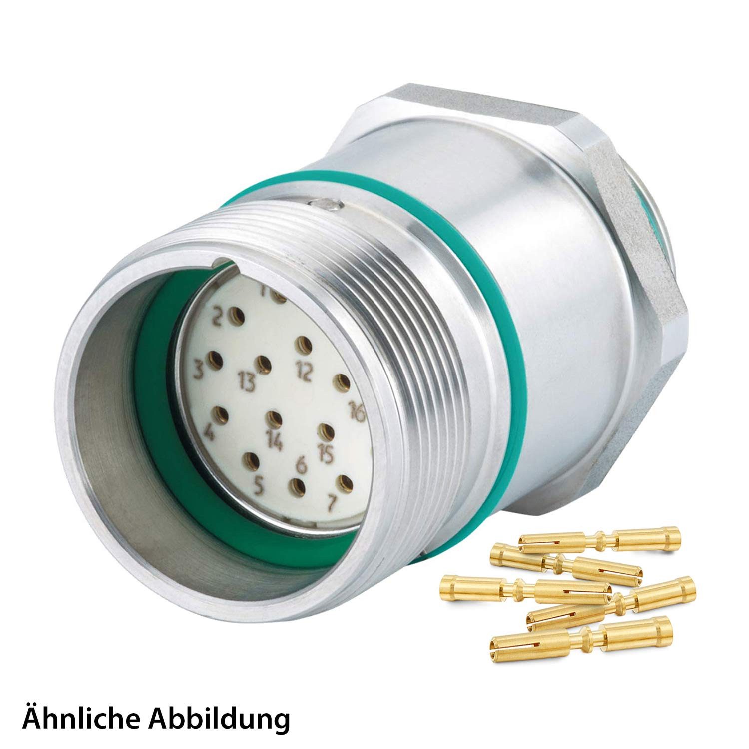Hummel AG Rundstecker Titel:SET inkl. Kontakte M23 Signal INOX Geräteteckverbinder, Crimpei