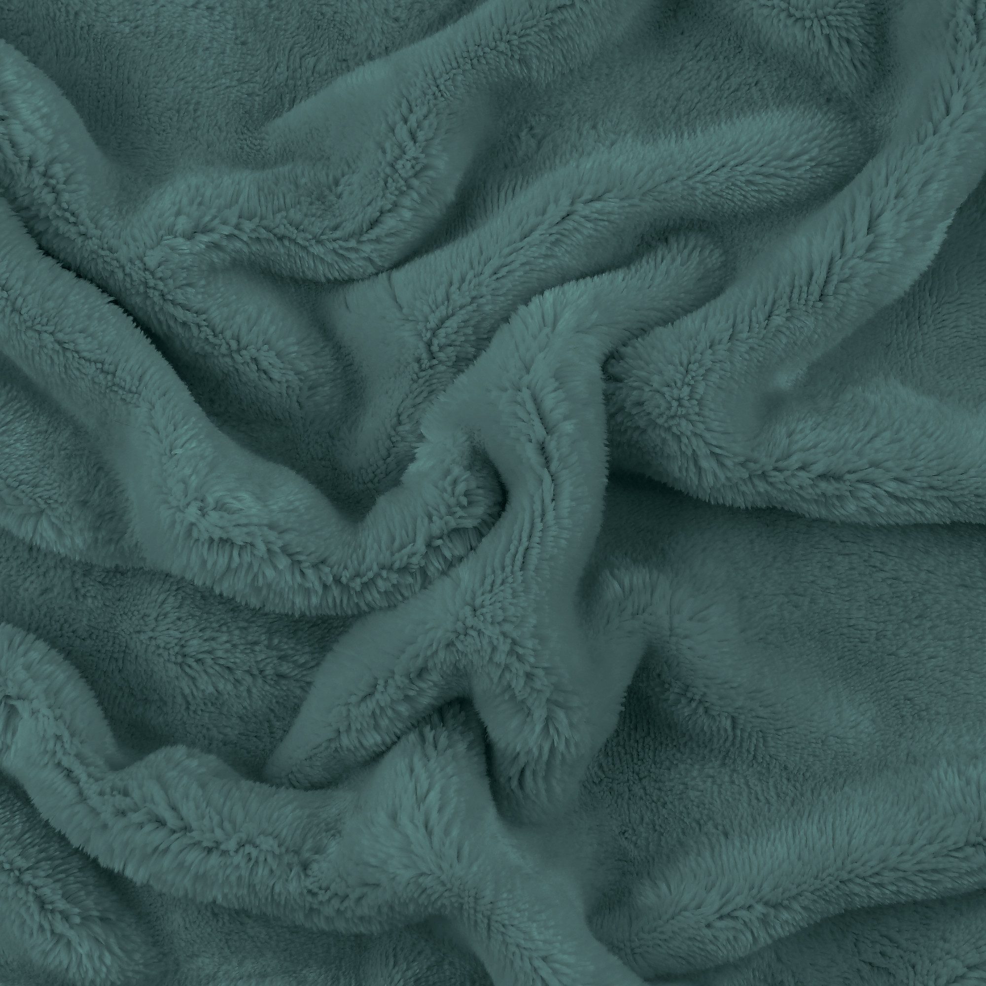 Leonado Vicenti Bettwäsche Winter Teddy Plüsch Bubble, Microfaser, 2 teilig, Flauschig warmes Cashmere Touch, Einfarbig, Wellen Design