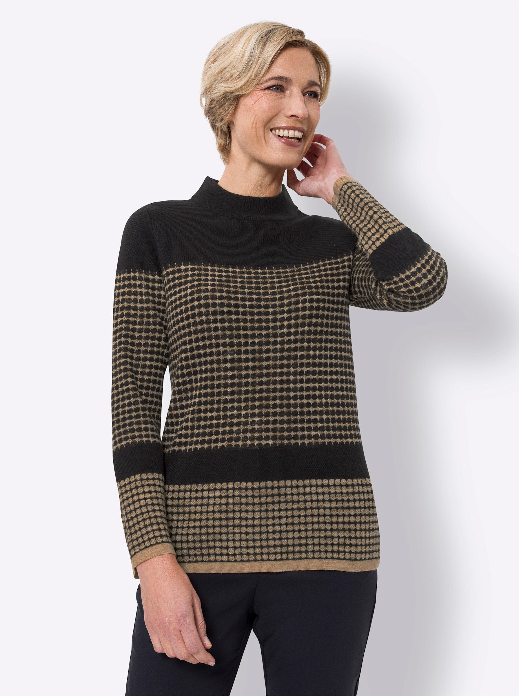 Strickpullover Jacquard-Pullover