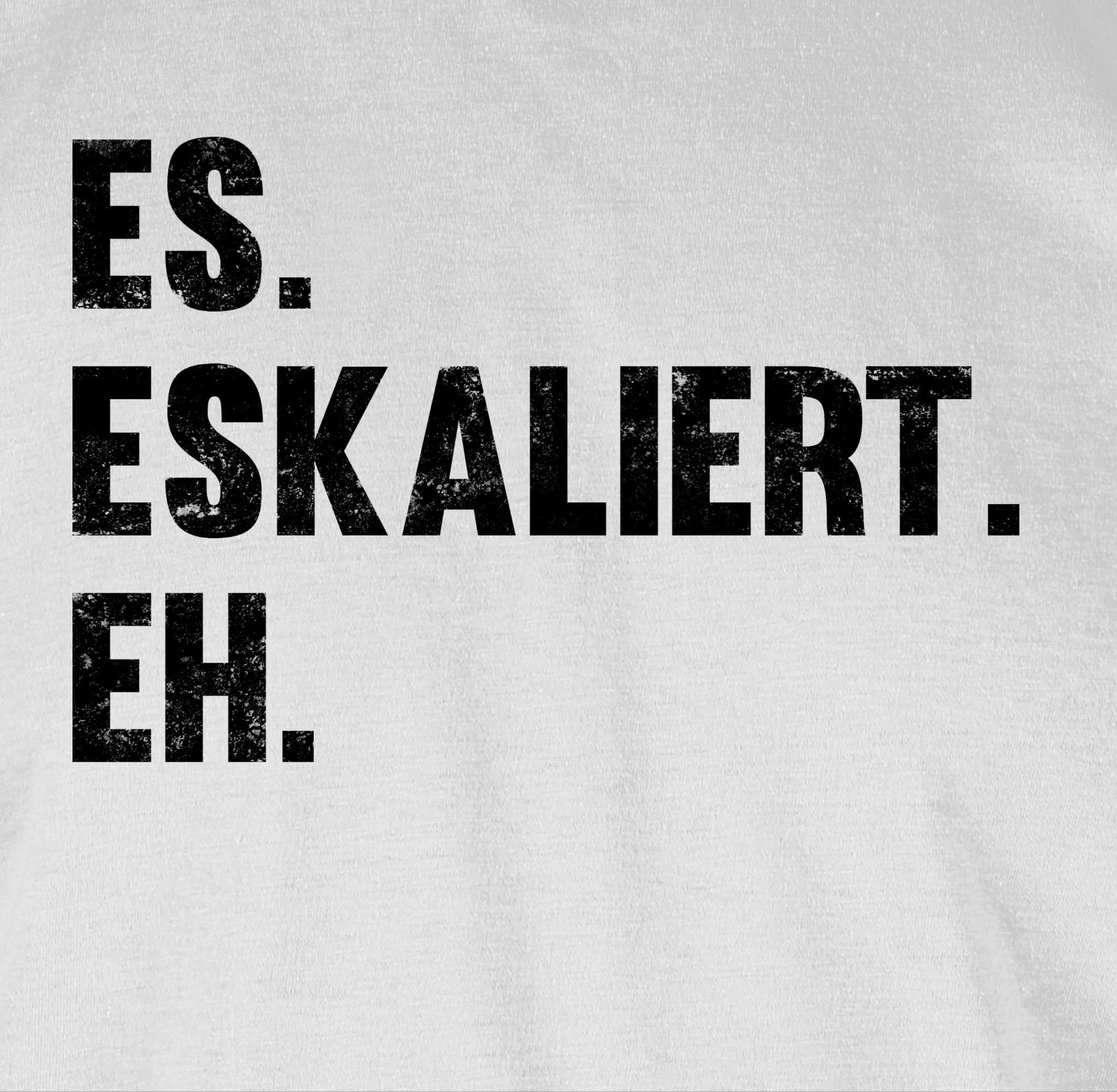Shirtracer T-Shirt Es eskaliert eh Party & Alkohol Herren