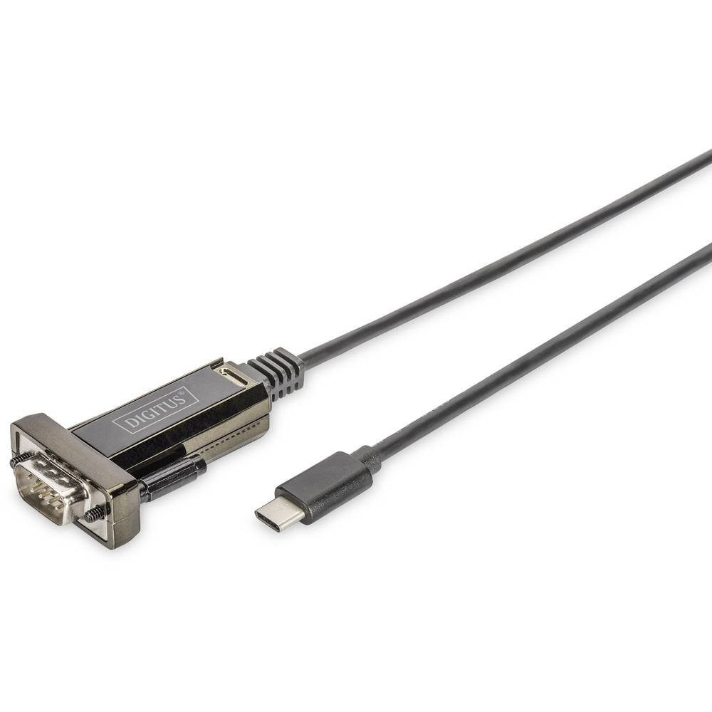 Digitus USB Type-C® 2 auf serial Adapter, DSUB 9M 1m Kabel Länge DA-70166 USB-Adapter