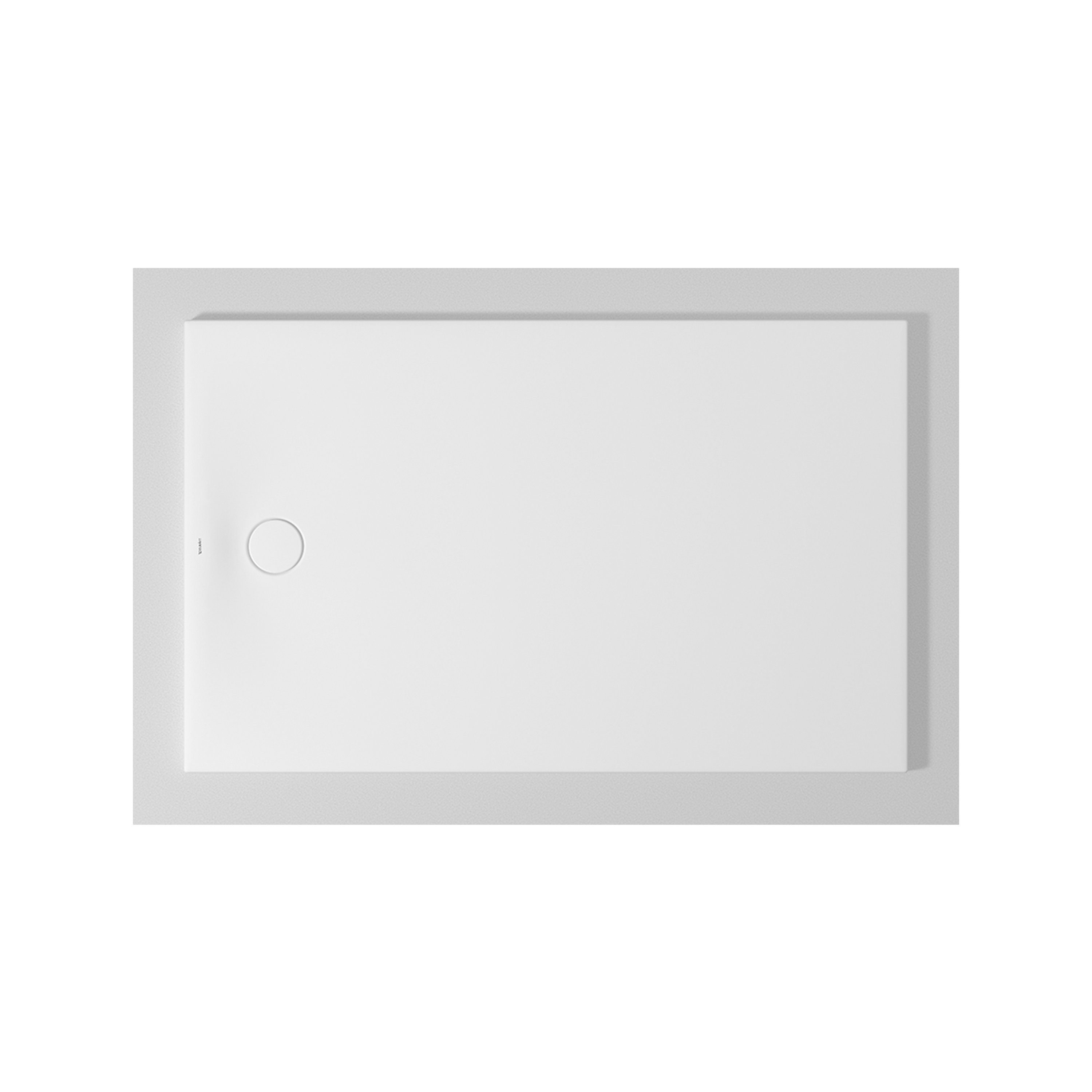 Duravit Duschwanne bodenbündig Tempano 1600 x 1000 mm Rechteck Weiß, rechteckig