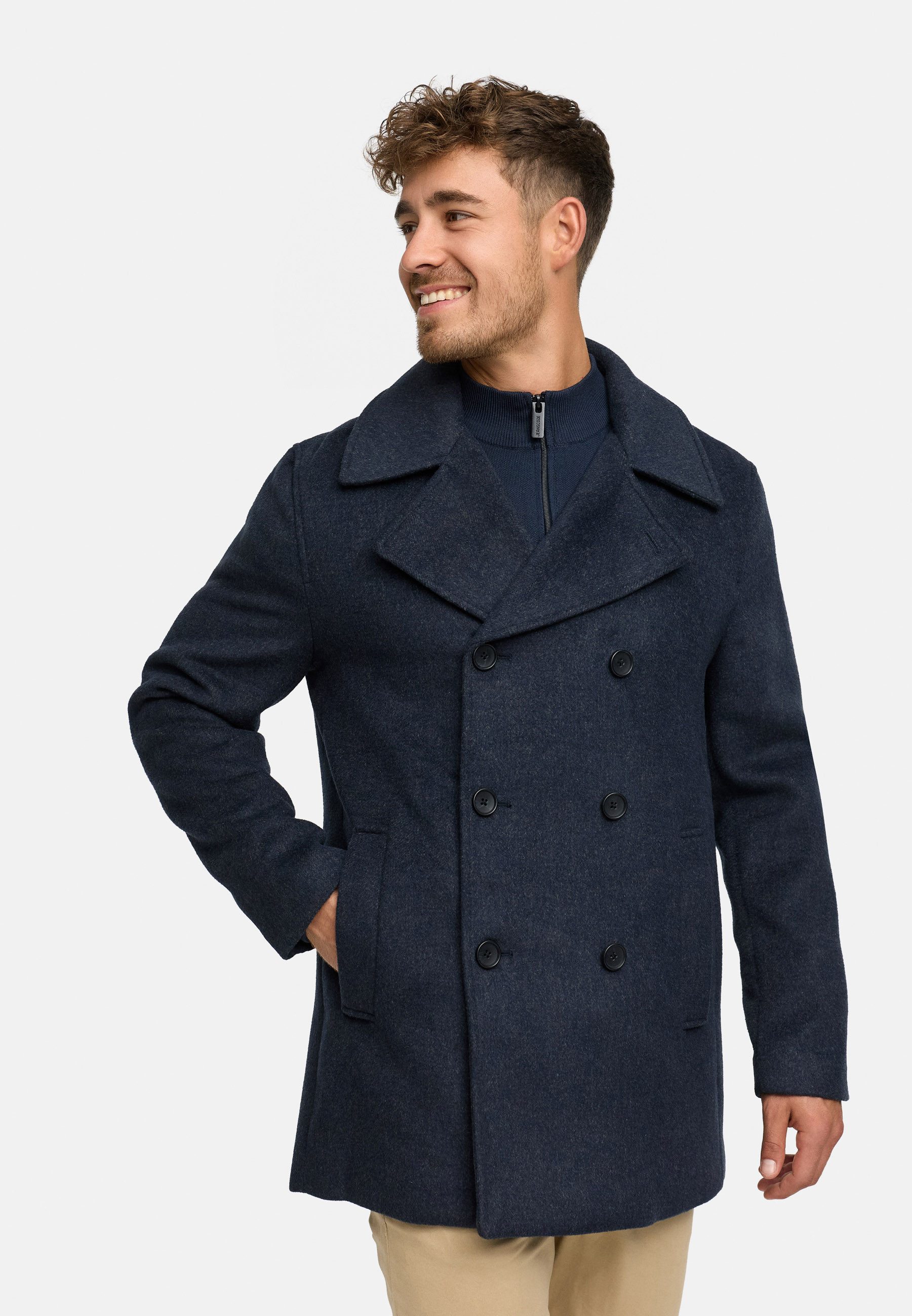 Indicode Wollmantel INParade Herrenmantel mit Wollanteil günstig online kaufen