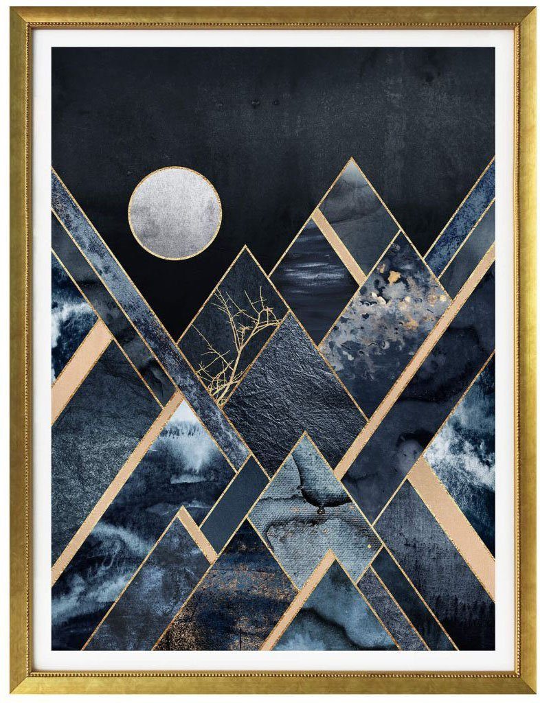 Poster (1 St) Himmel Nachthimmel, Wall-Art