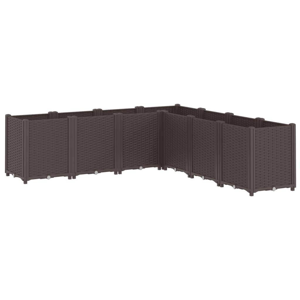 vidaXL Blumentopf Pflanzkübel Braun 160x160x53 cm günstig online kaufen