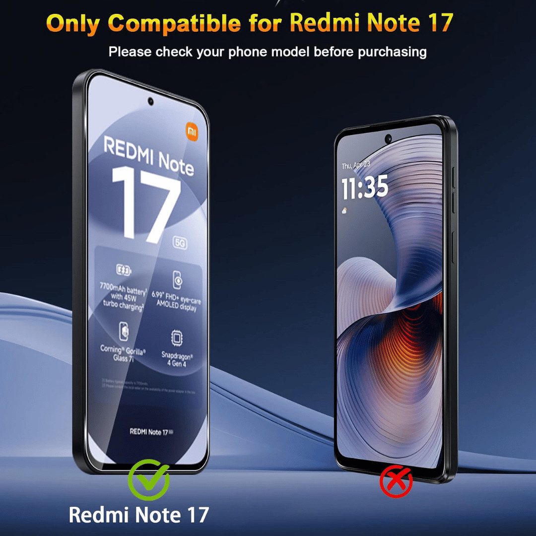 SmartUP Smartphone-Hülle + 2x Schutzglas für Xiaomi Redmi Note 17 4G MagSafe Panzerfolie Cover 6,99, MagSafe-Technologie, integrierter Kameraschutz – Bild 2 von 5