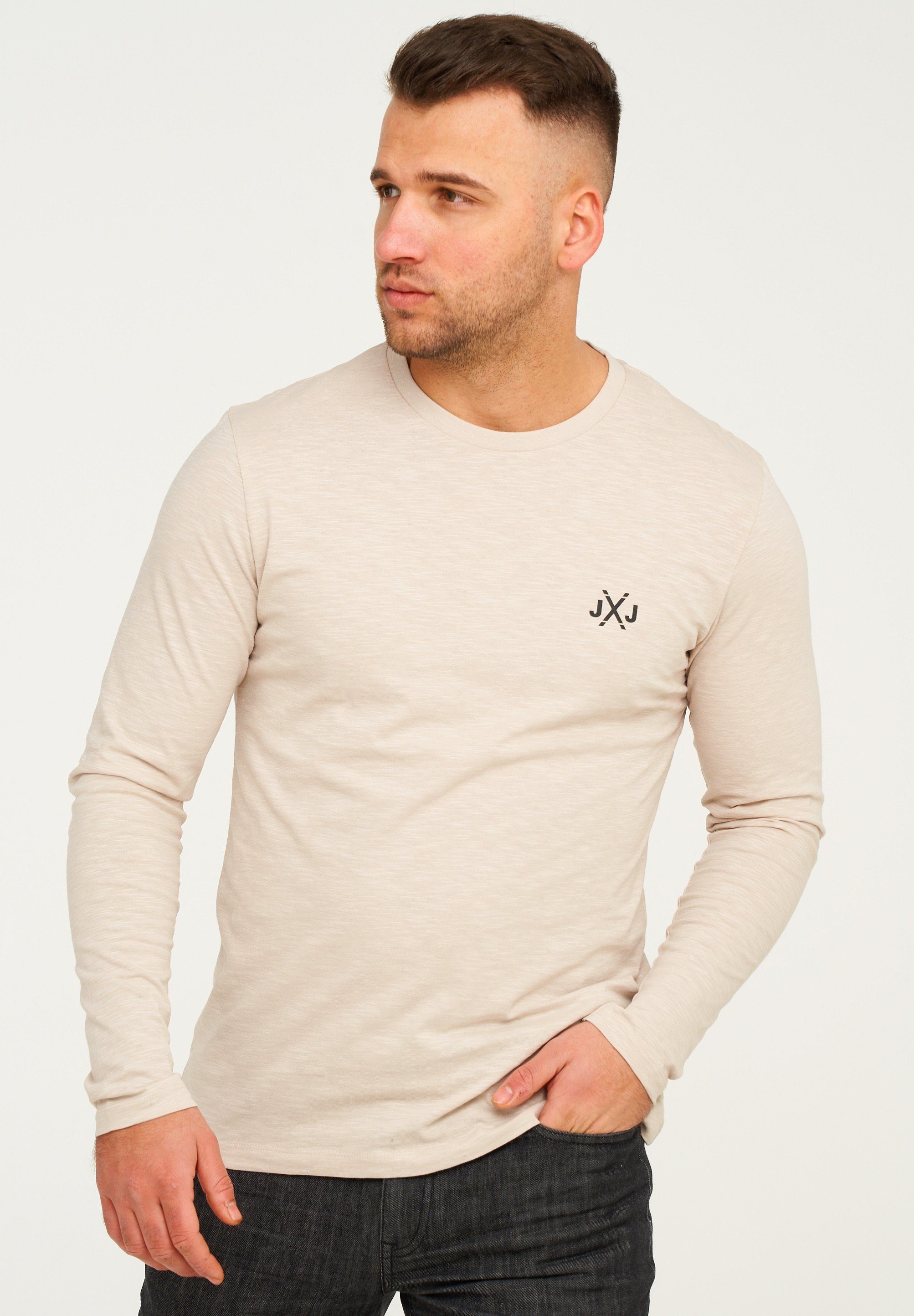 Jack & Jones Langarmshirt JCORISE INFINITY TEE LS CREW NECK Herren Langarms günstig online kaufen