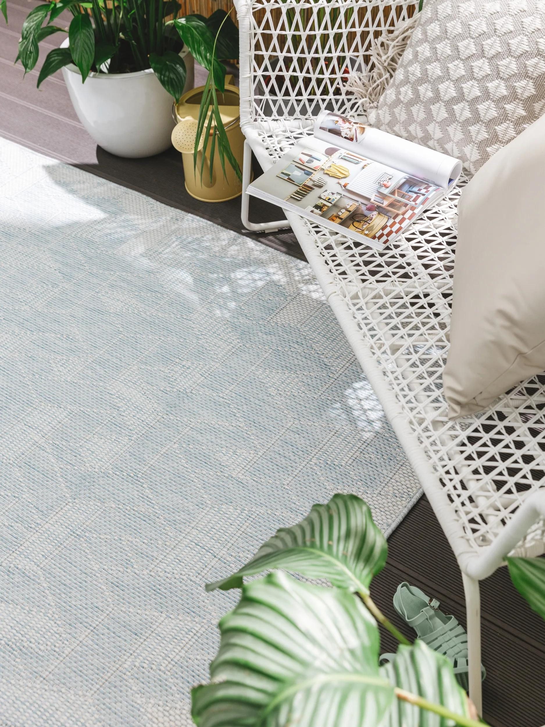 benuta Outdoorteppich Bronco, rechteckig, Höhe: 5 mm, In- & Outdoorteppich, Robust für Garten, Terrasse, Balkon, Küche