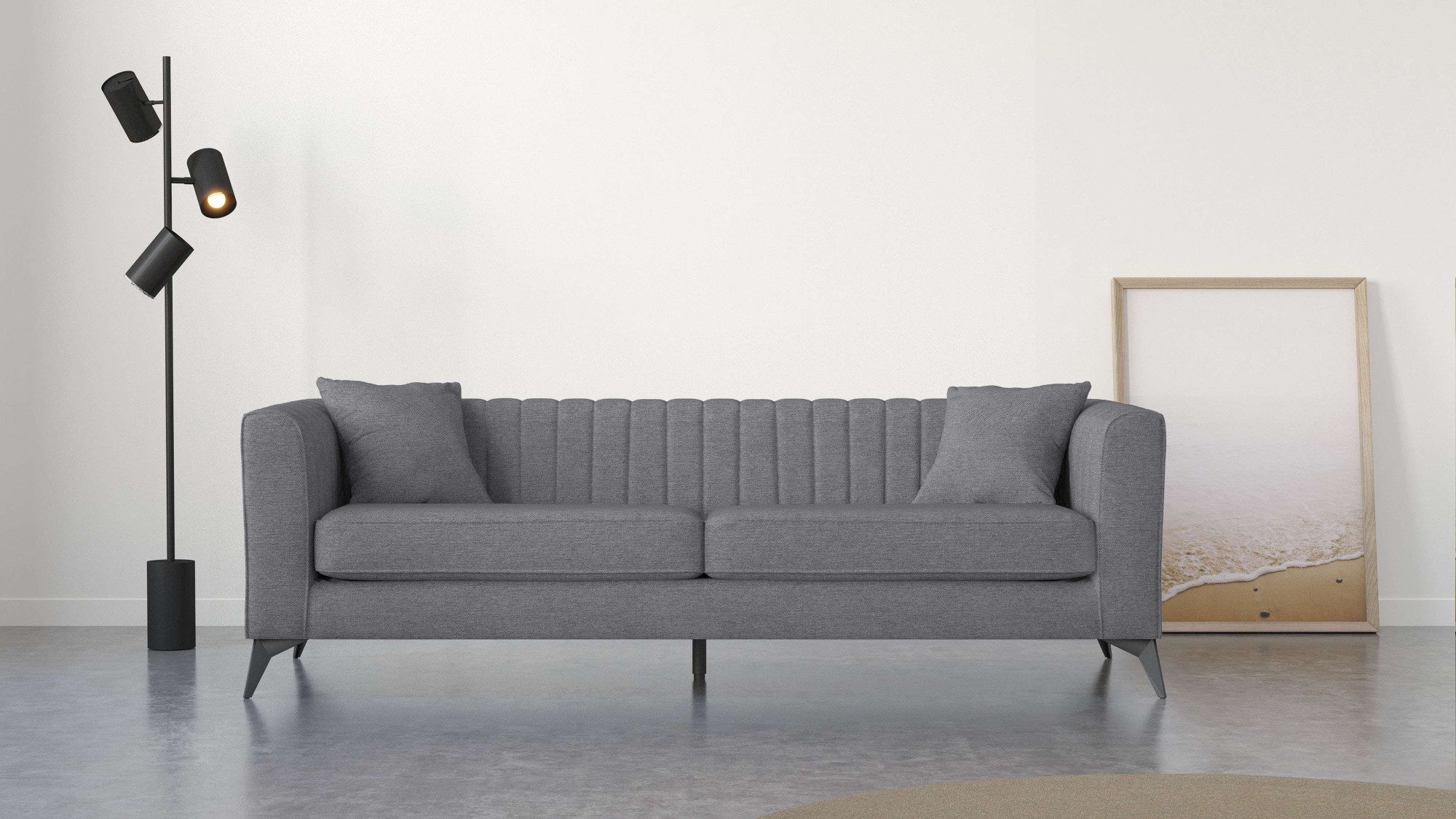 Places of Style 4-Sitzer "MATTHEW elegantes Designsofa, Maße B/T/H: 231/86/ günstig online kaufen