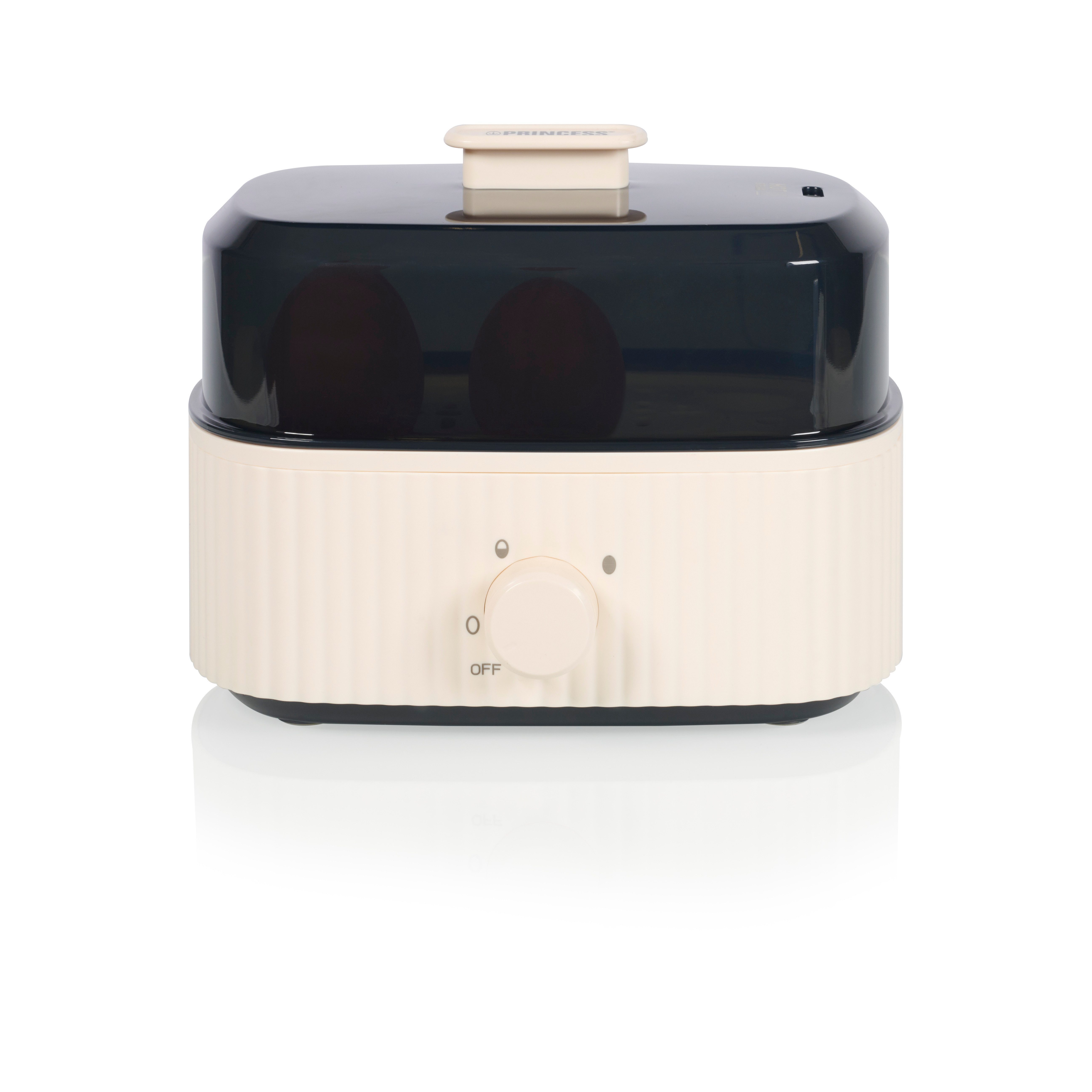 PRINCESS Eierkocher Princess 262047 Eierkocher Wave - Stilvolles Design – Bis zu sechs Eie, Anzahl Eier: 6 St., 300 W, 6 Eier - 350 W