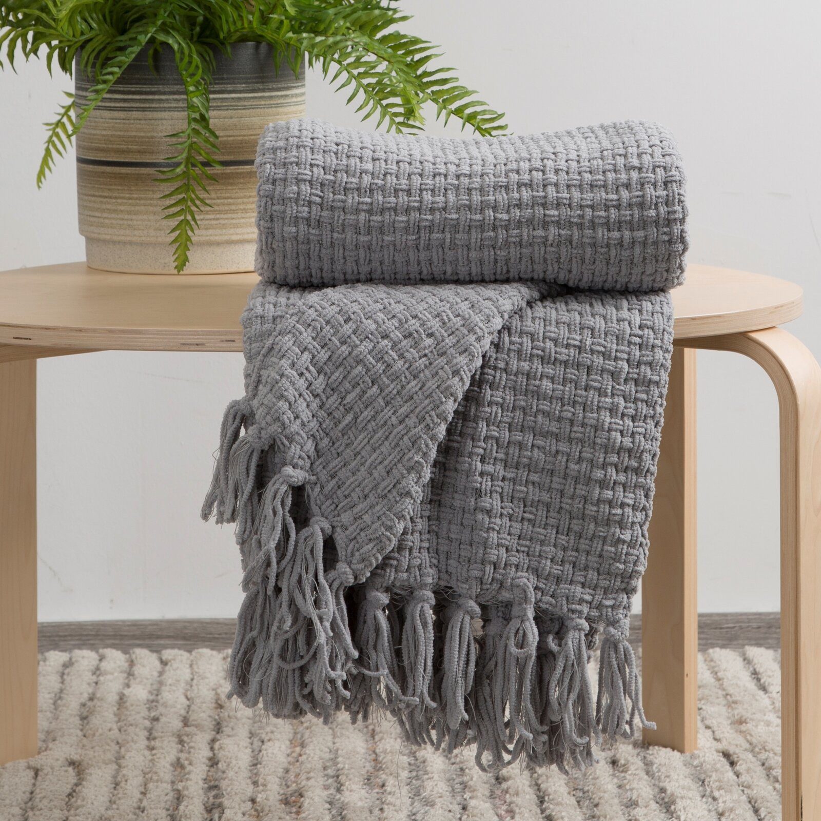 Wohndecke BOHO weiß creme beige rosa günstig online kaufen