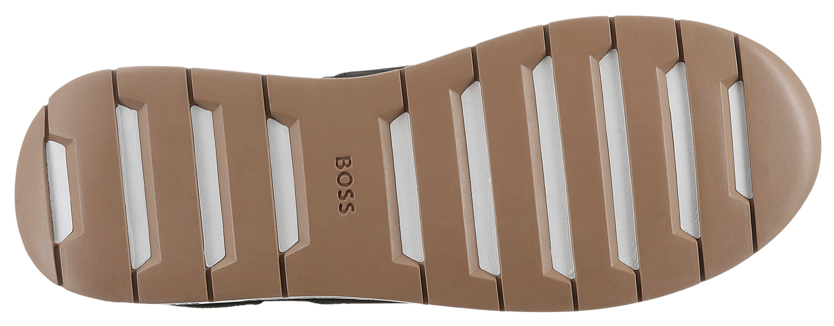Sneaker Slip-On Einstieg BOSS Titanium_Runn schwarz elastischem mit