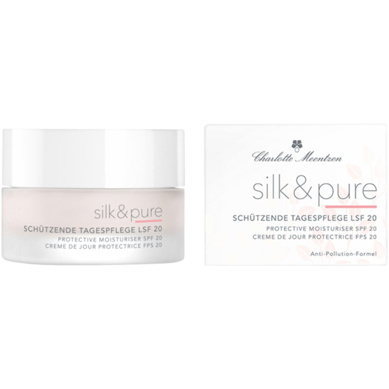 Charlotte Meentzen Tagescreme Silk & Pure Schützende Tagespflege SPF 20, für Alle Hauttypen