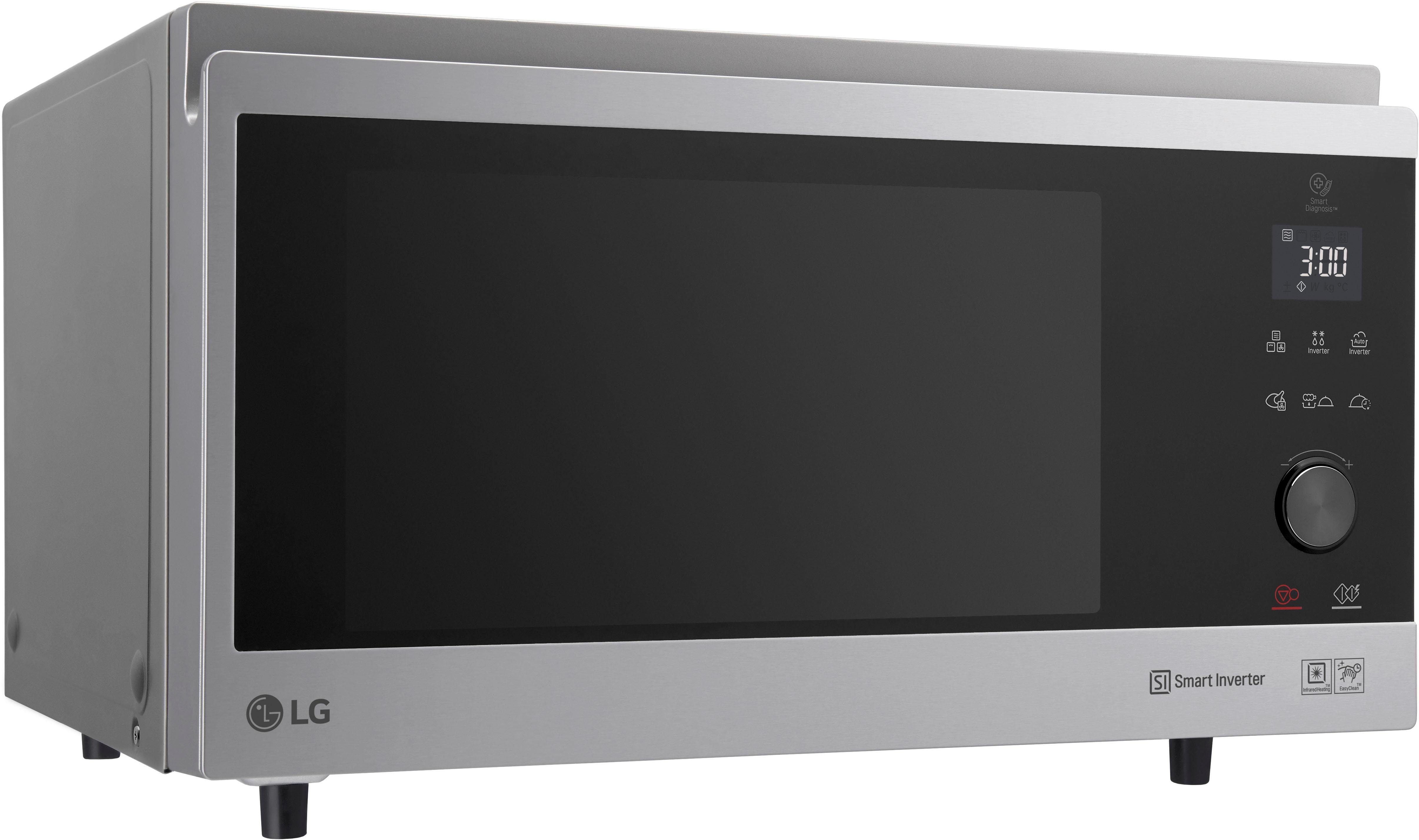 LG Mikrowelle MJ 3965 ACS, l, Hybrid-Heißluftofen Mikrowelle, 1100 Grill, 39 4-in-1 Heißluft, Watt