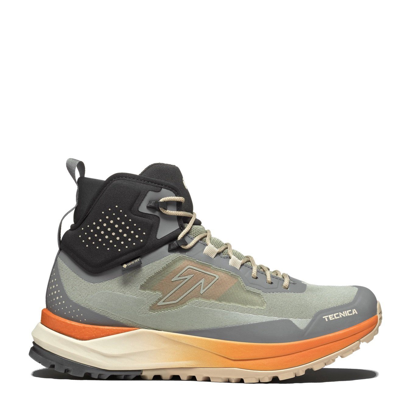 TECNICA Spark S Mid GTX (Fast-Hiking, wasserdicht) grün/orange Herren Wanderschuh
