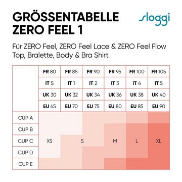 sloggi Bustier ZERO Feel Flow Top Shirt Top, Double-Cut-Out-Träger