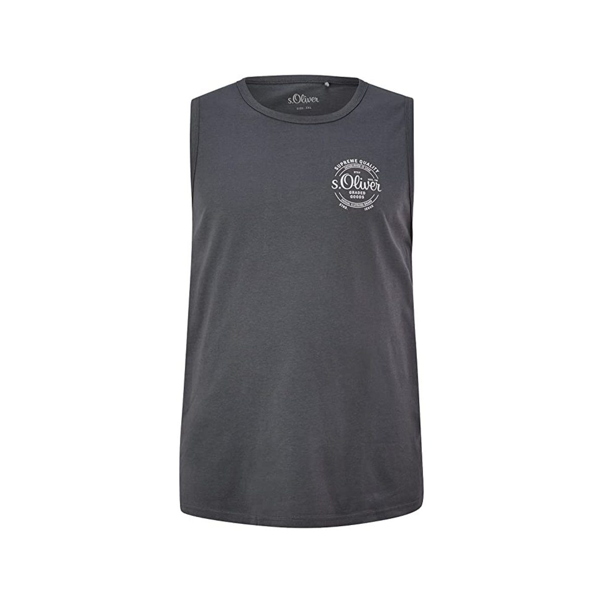 s.Oliver T-Shirt (1-tlg) regular grau fit