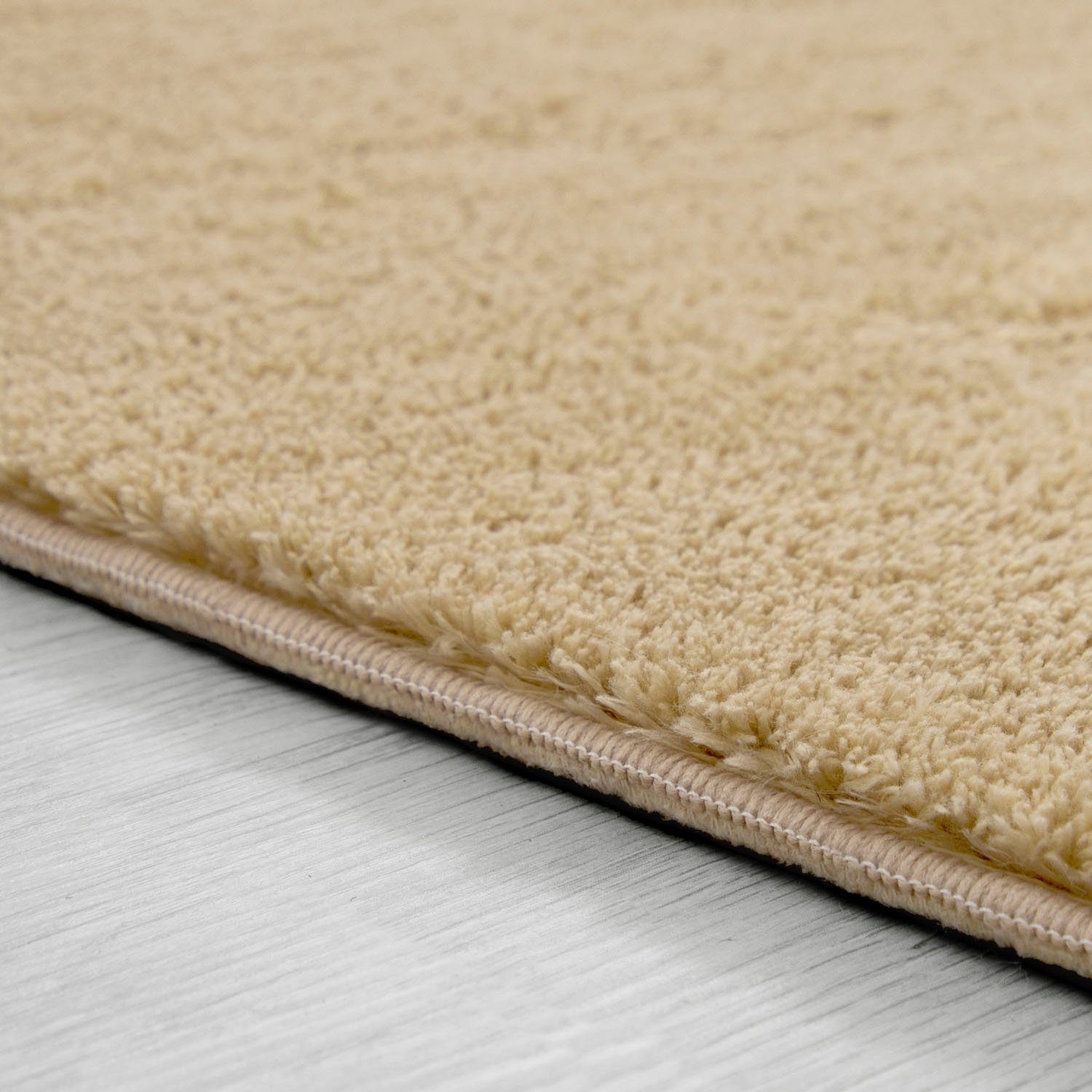 Teppich Cadiz 630, Paco Home, besonders rechteckig, Läufer auch erhältlich Höhe: Uni-Farben, beige weich, als waschbar, 22 mm