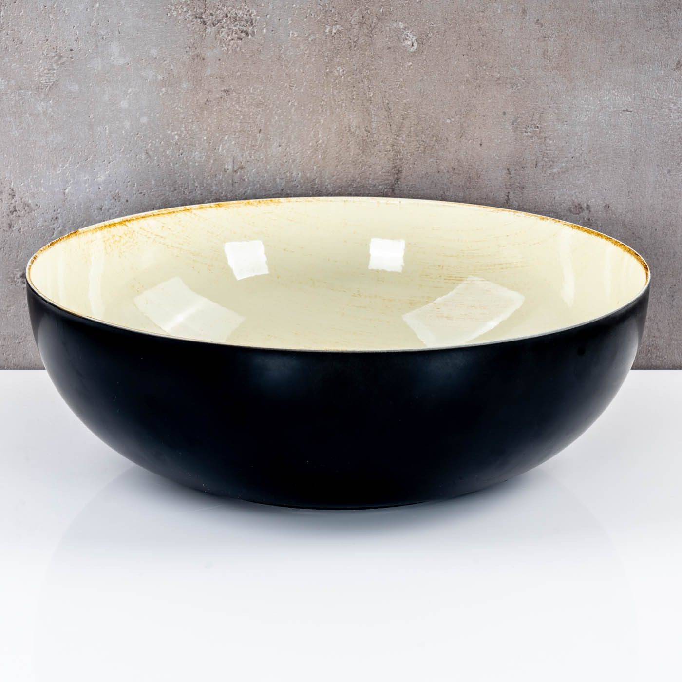Levandeo® Dekoschale, Schale Rund Ø30cm Schwarz günstig online kaufen