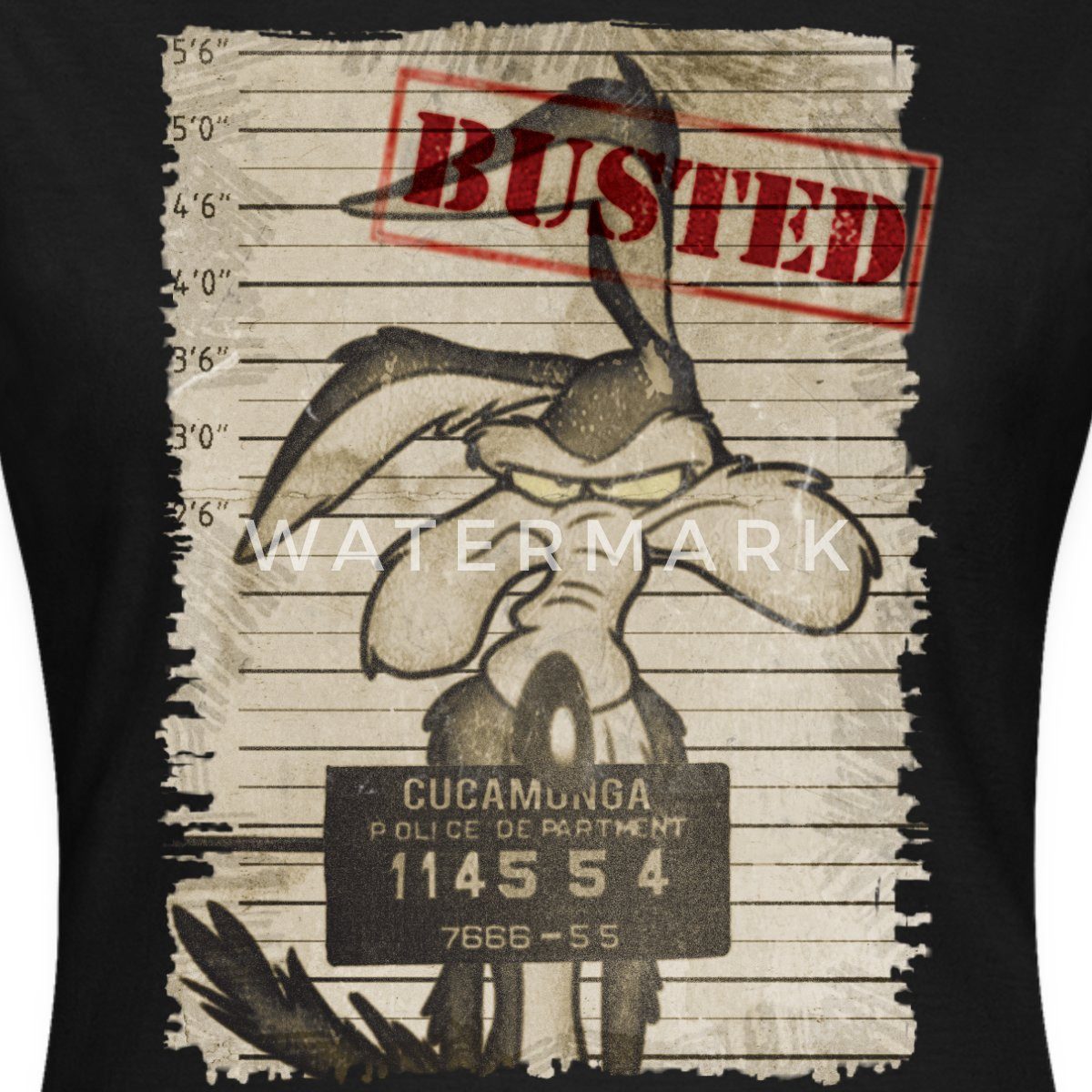 Spreadshirt T-Shirt Looney Tunes Wile E. Coyote Busted Frauen T-Shirt (1-tlg)