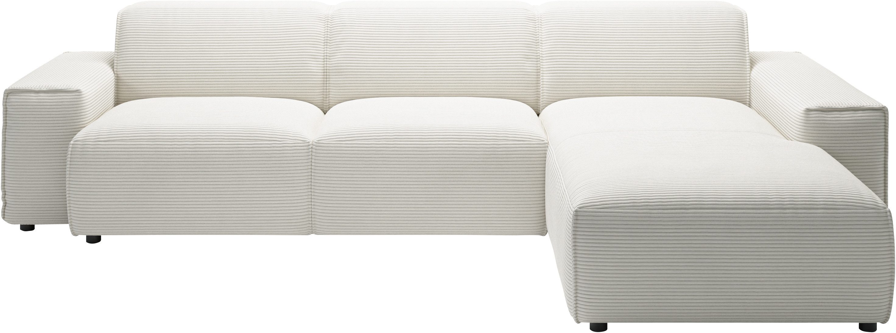 Home affaire Ecksofa Glimminge auch in Breitcord, Feincord, Bouclé + Easy care-Bezug, L-Form, Breite 294, Zierkissen