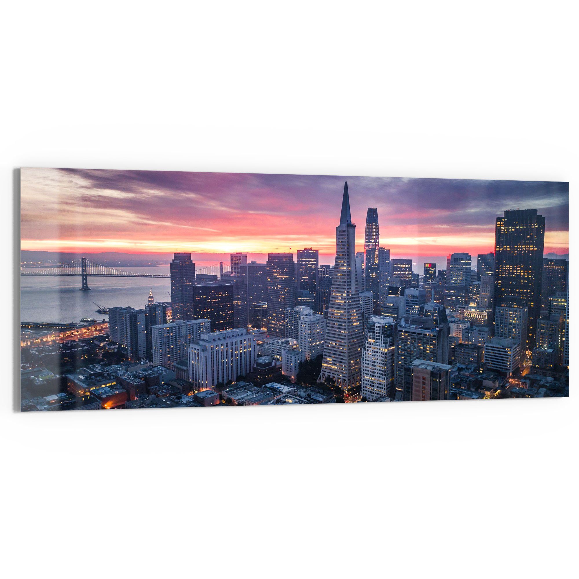 DEQORI Glasbild 'Blick auf San Francisco', günstig online kaufen