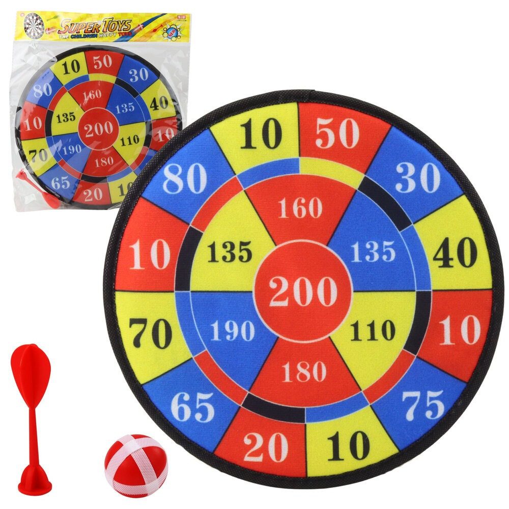 LEAN TOYS Zielscheibe LeanToys Schild Mit Scoring Learning To Play Dart Ball Game Of